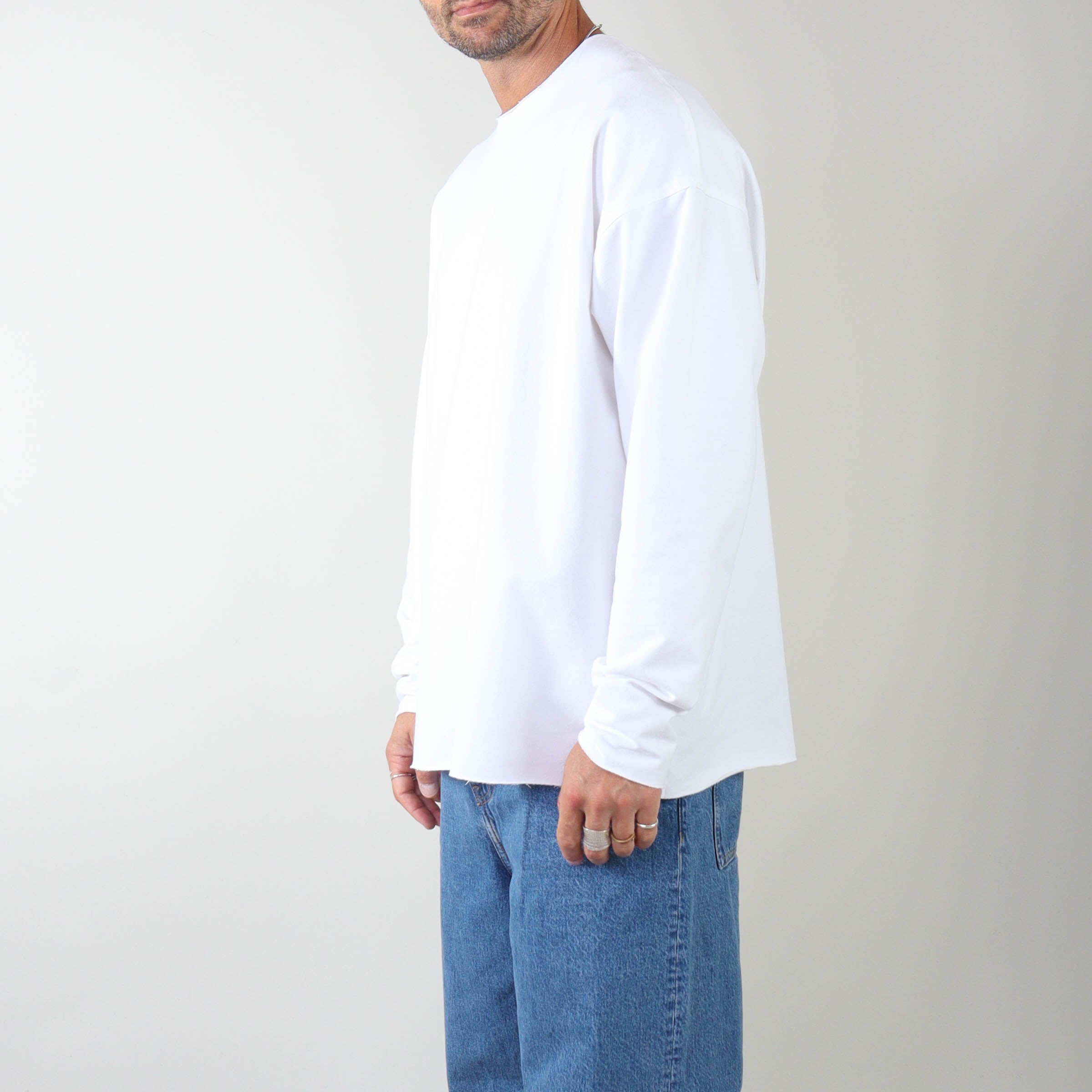 PRJCT Turn long white
