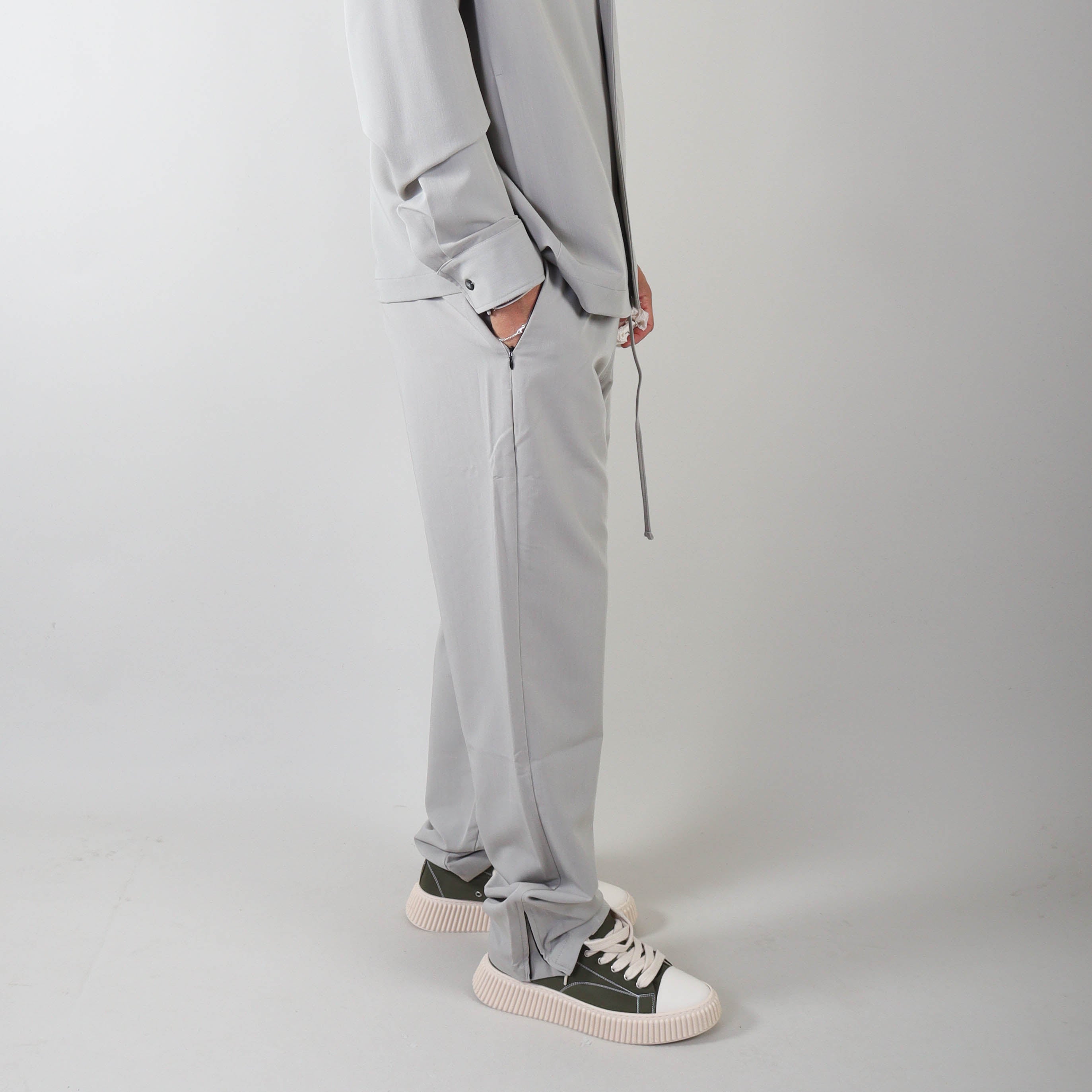 PRJCT pantalon straight sage green