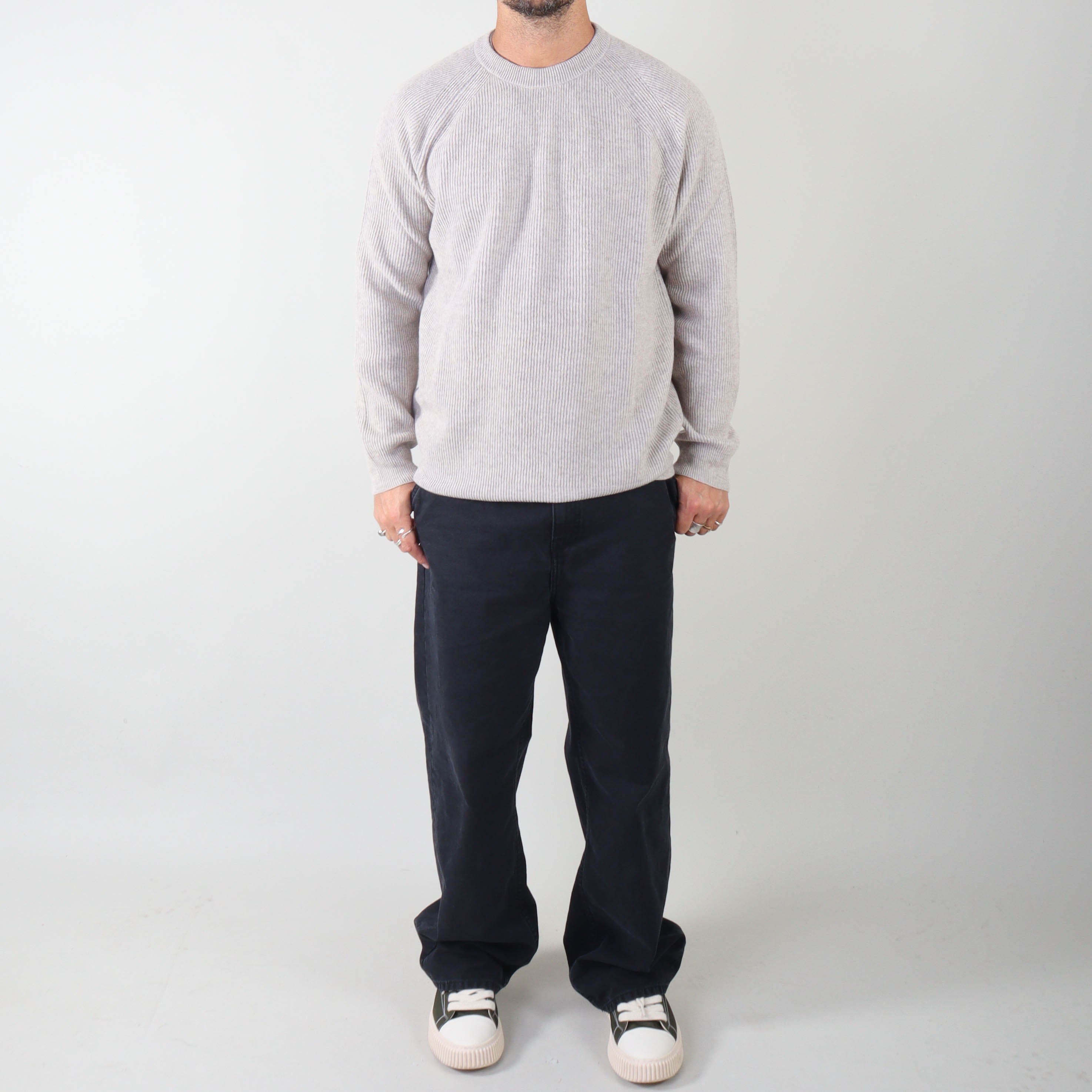 PRJCT X Masq Rib sweater sand