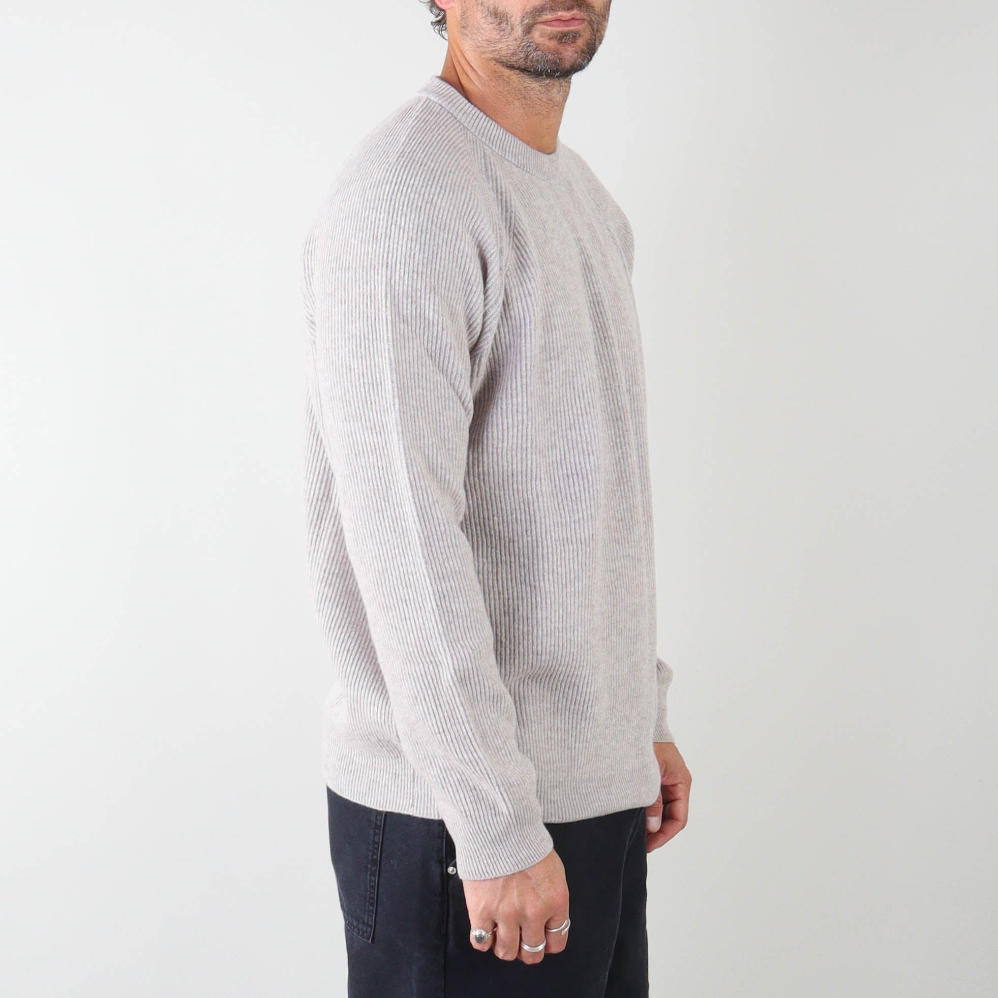 PRJCT X Masq Rib sweater sand