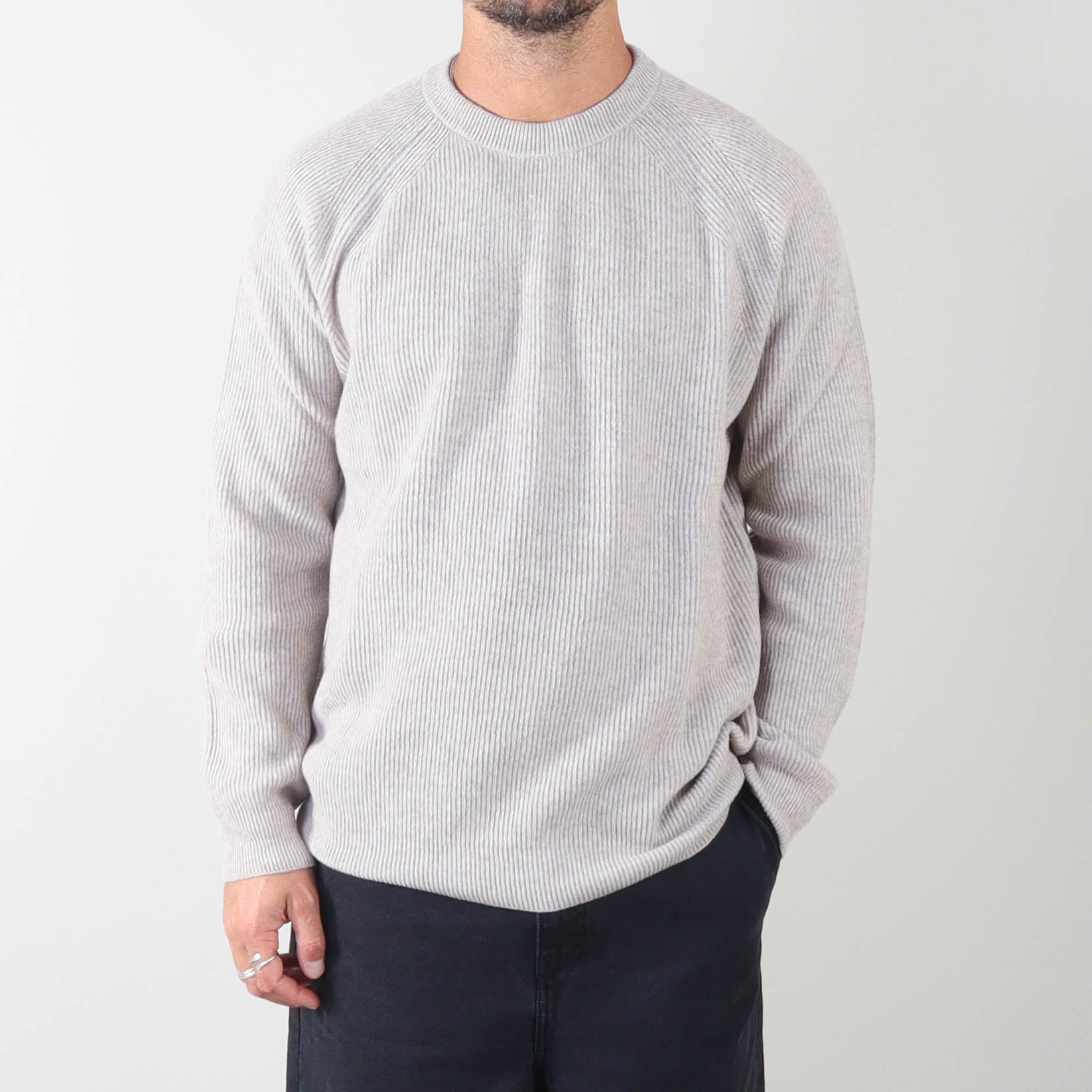PRJCT X Masq Rib sweater sand