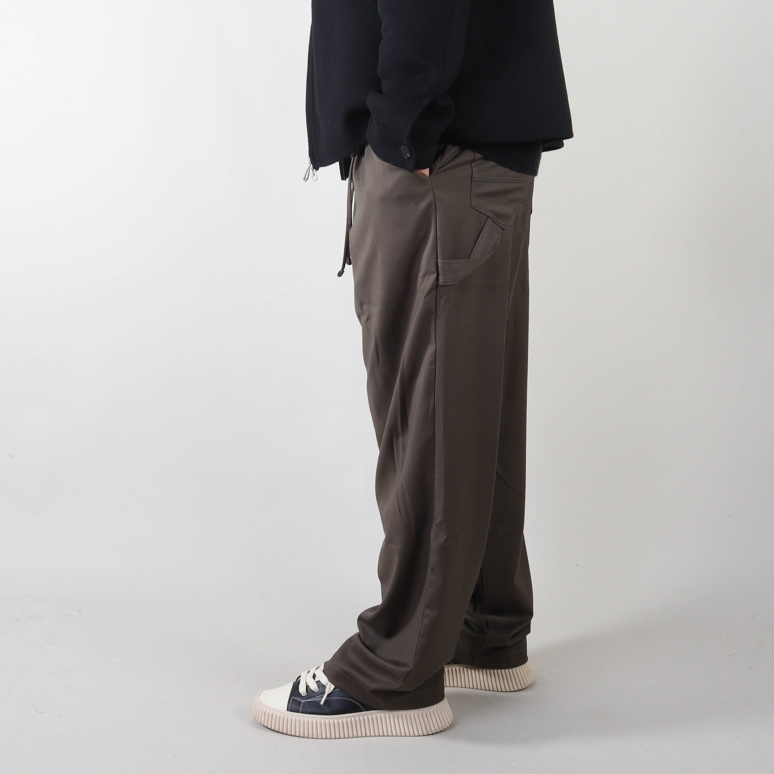 PRJCT baggy pants dark green