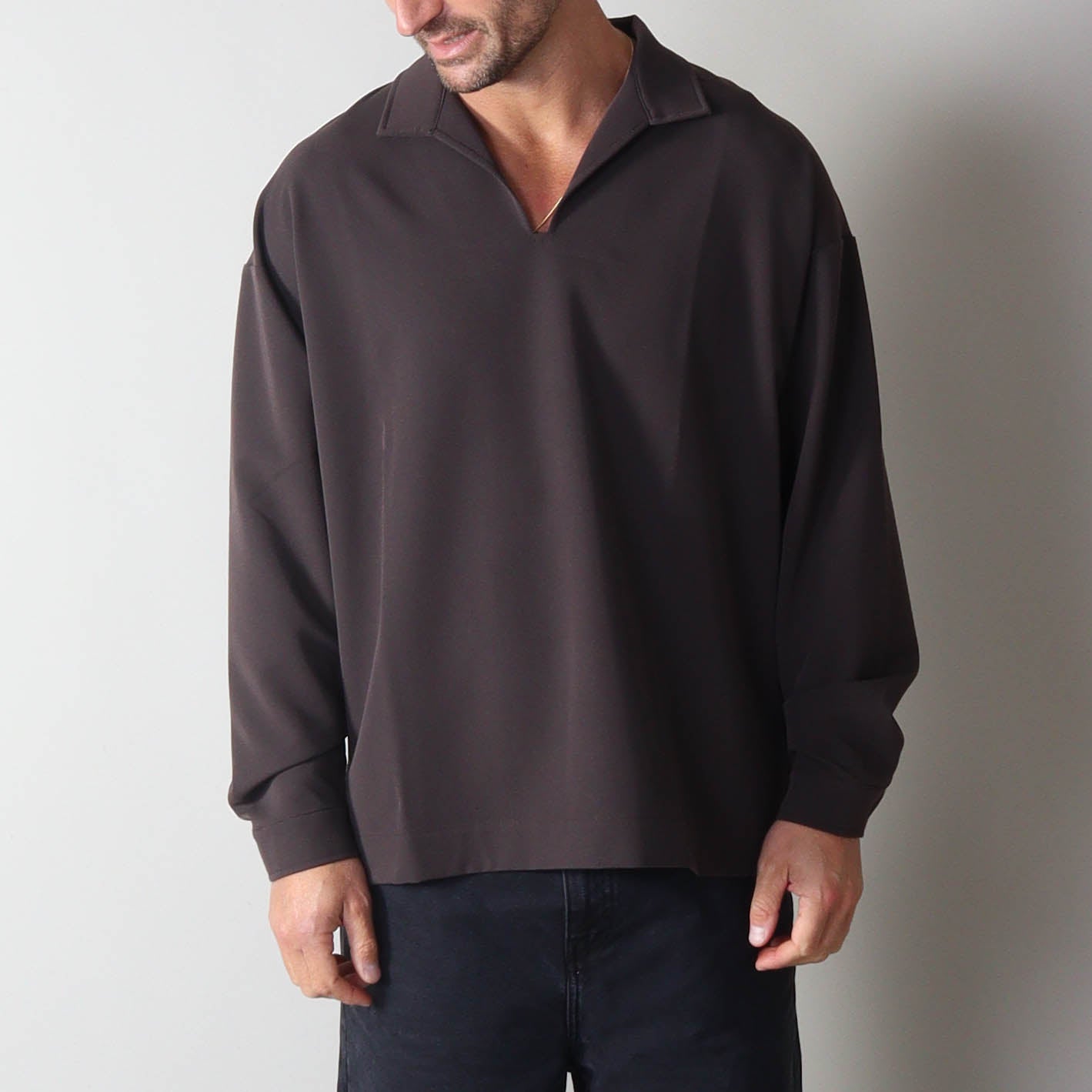 PRJCT zippy v longsleeve brown