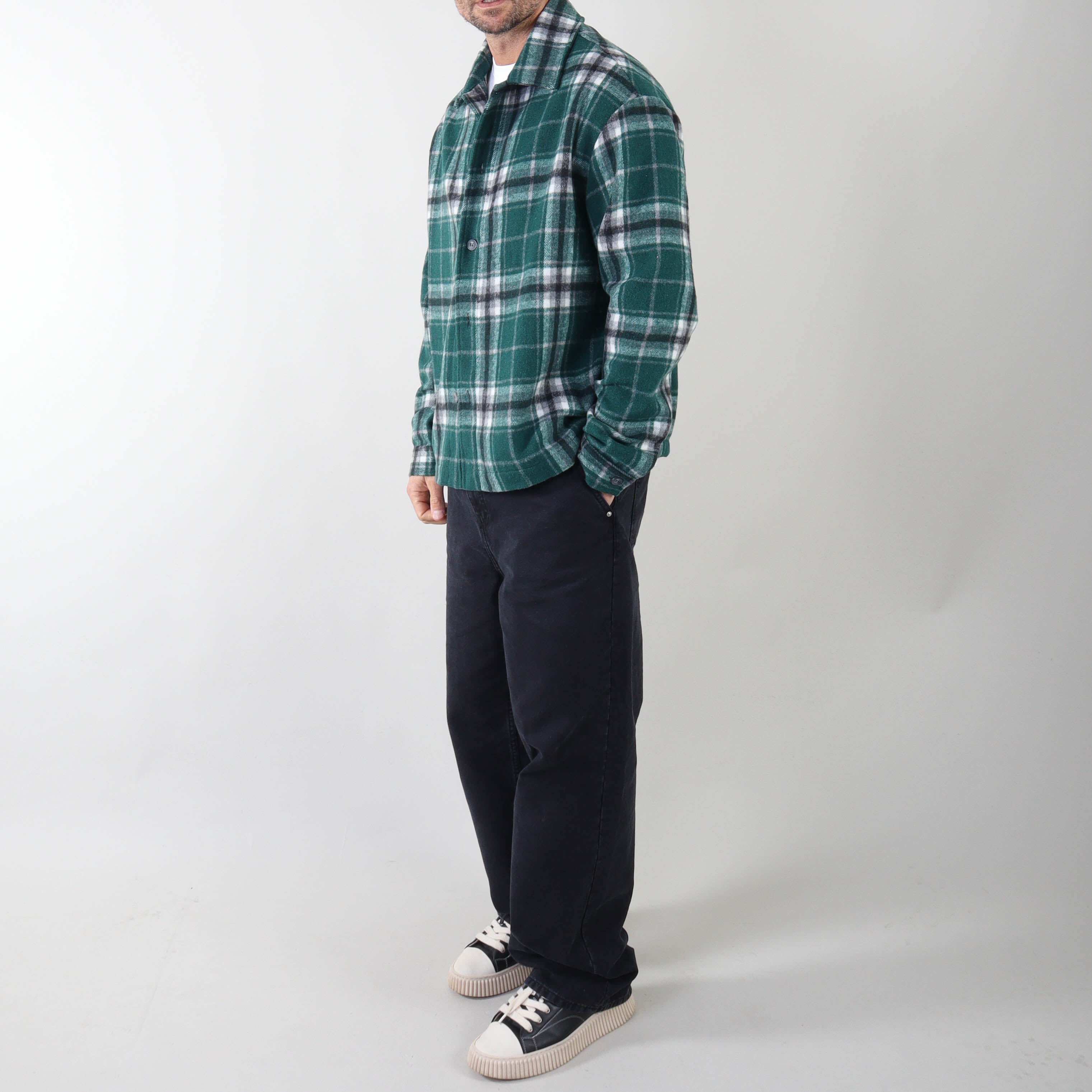 PRJCT check shirt green