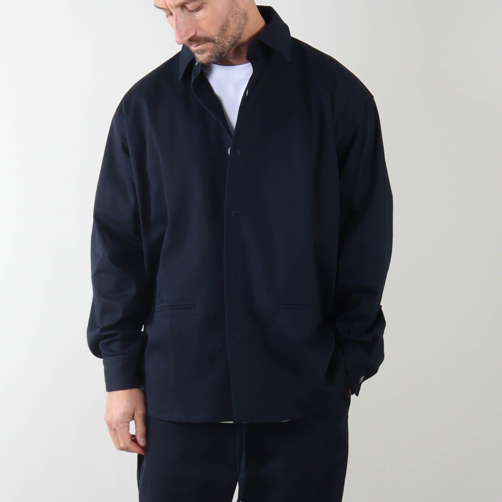 PRJCT heavy cotton jacket navy