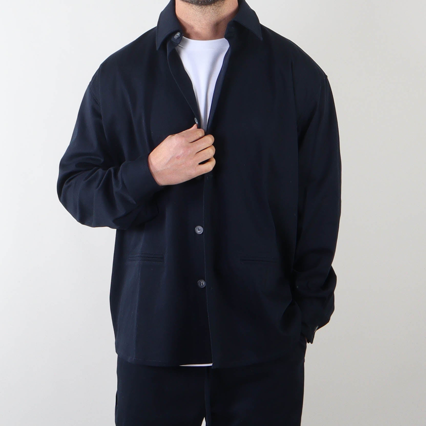 PRJCT heavy cotton jacket navy