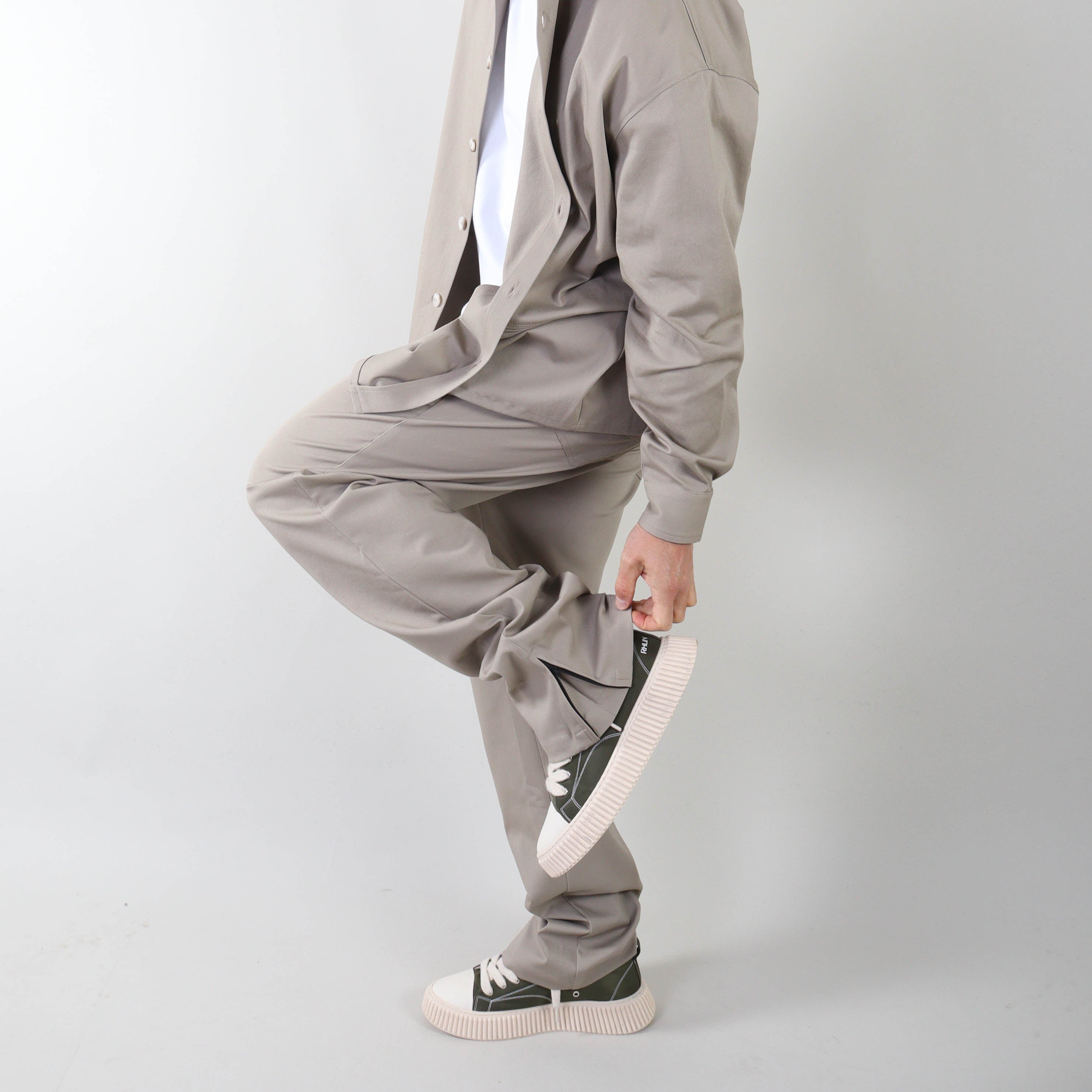 PRJCT heavy cotton pants sand
