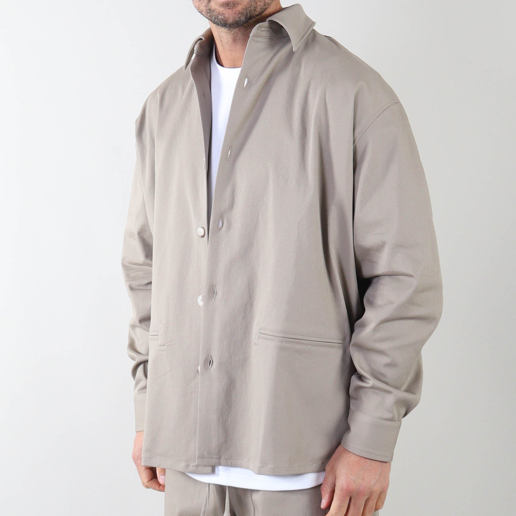 PRJCT heavy cotton jacket sand