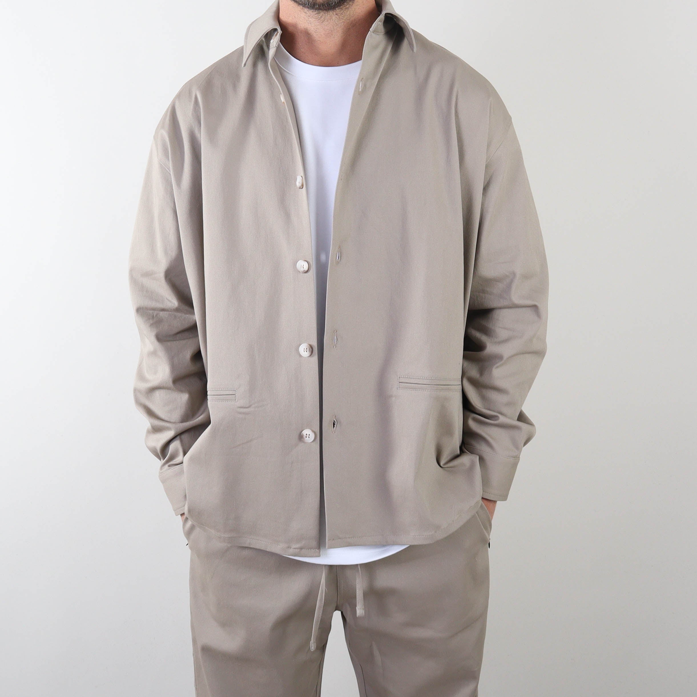 PRJCT heavy cotton jacket sand