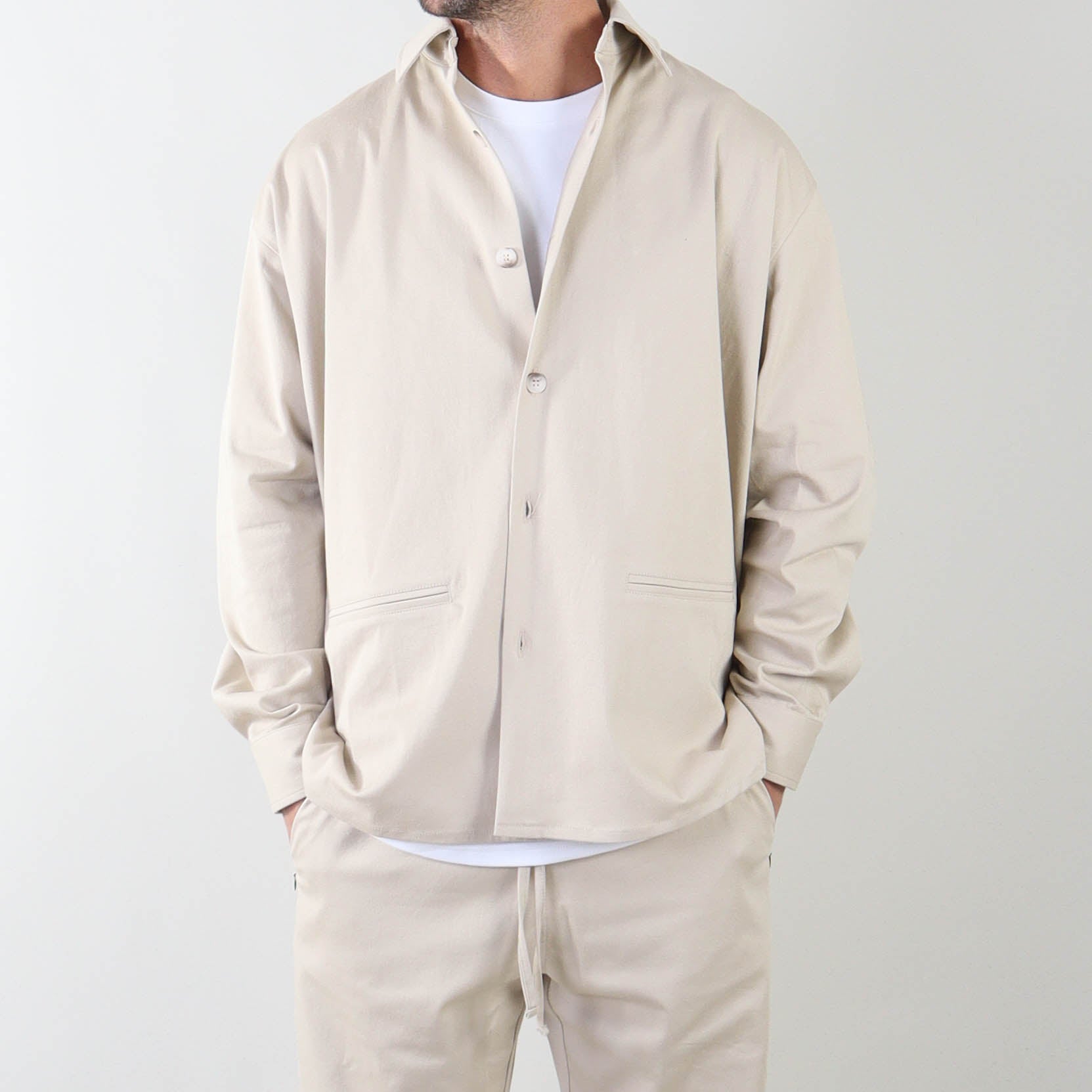 PRJCT heavy cotton jacket beige