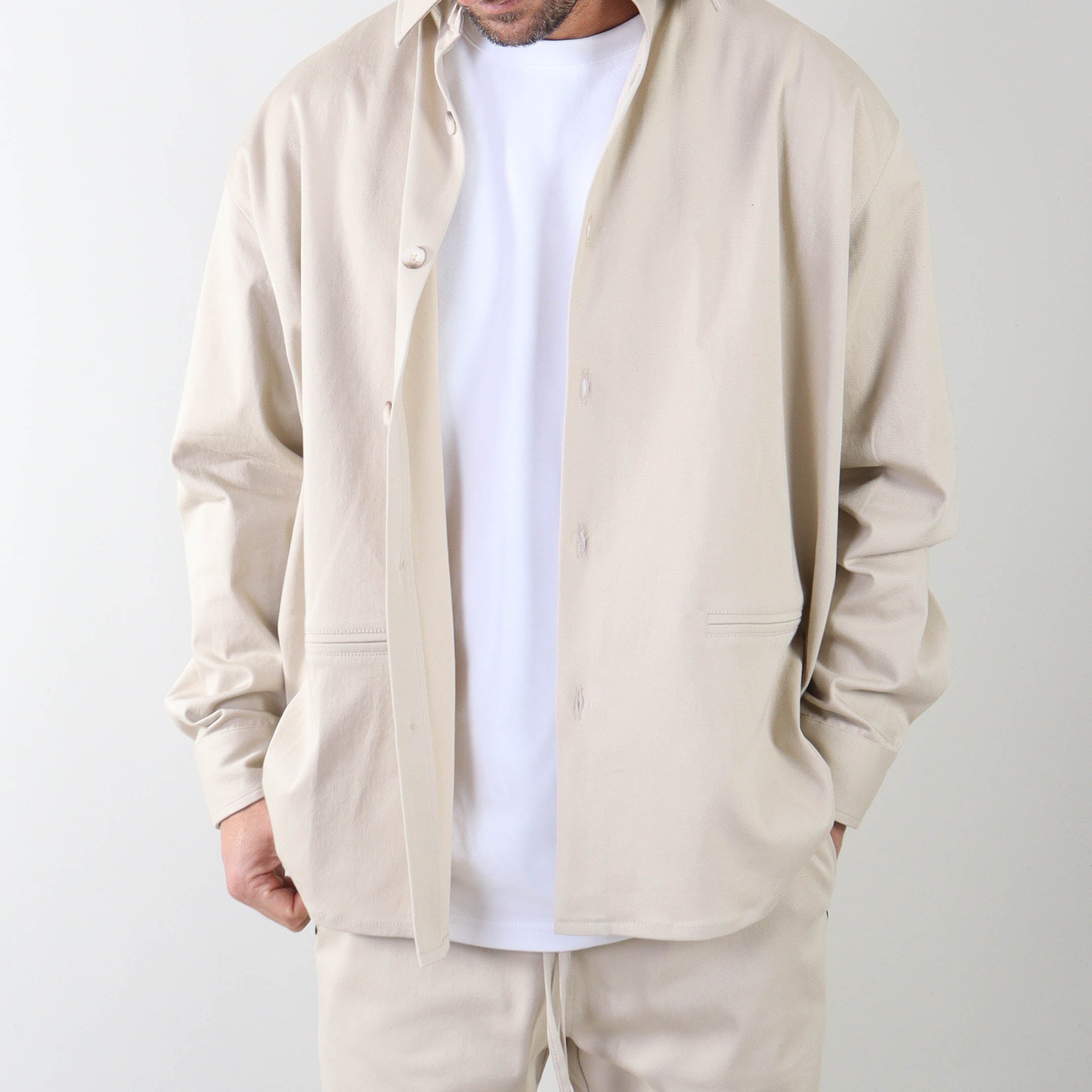 PRJCT heavy cotton jacket beige