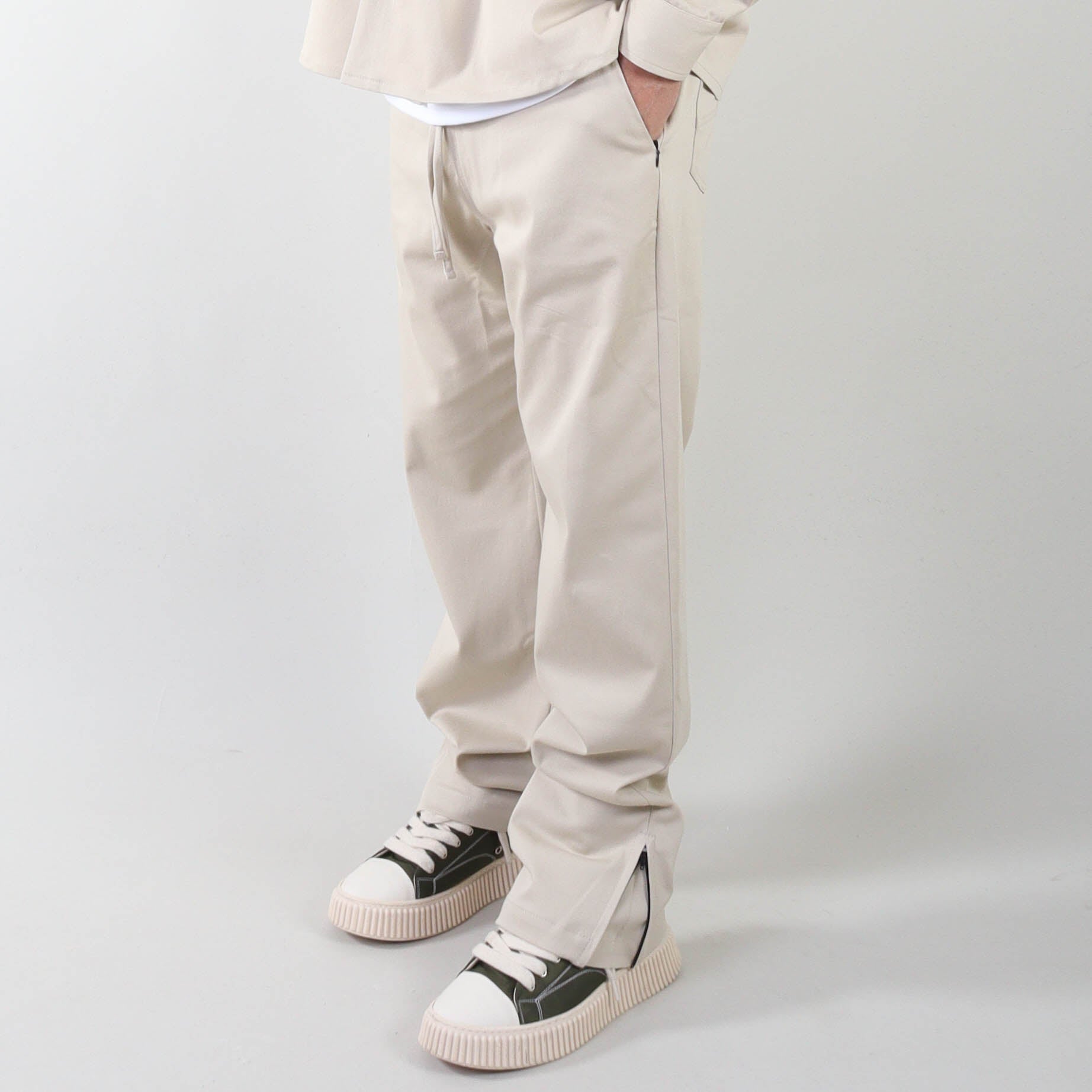 PRJCT heavy cotton pants beige