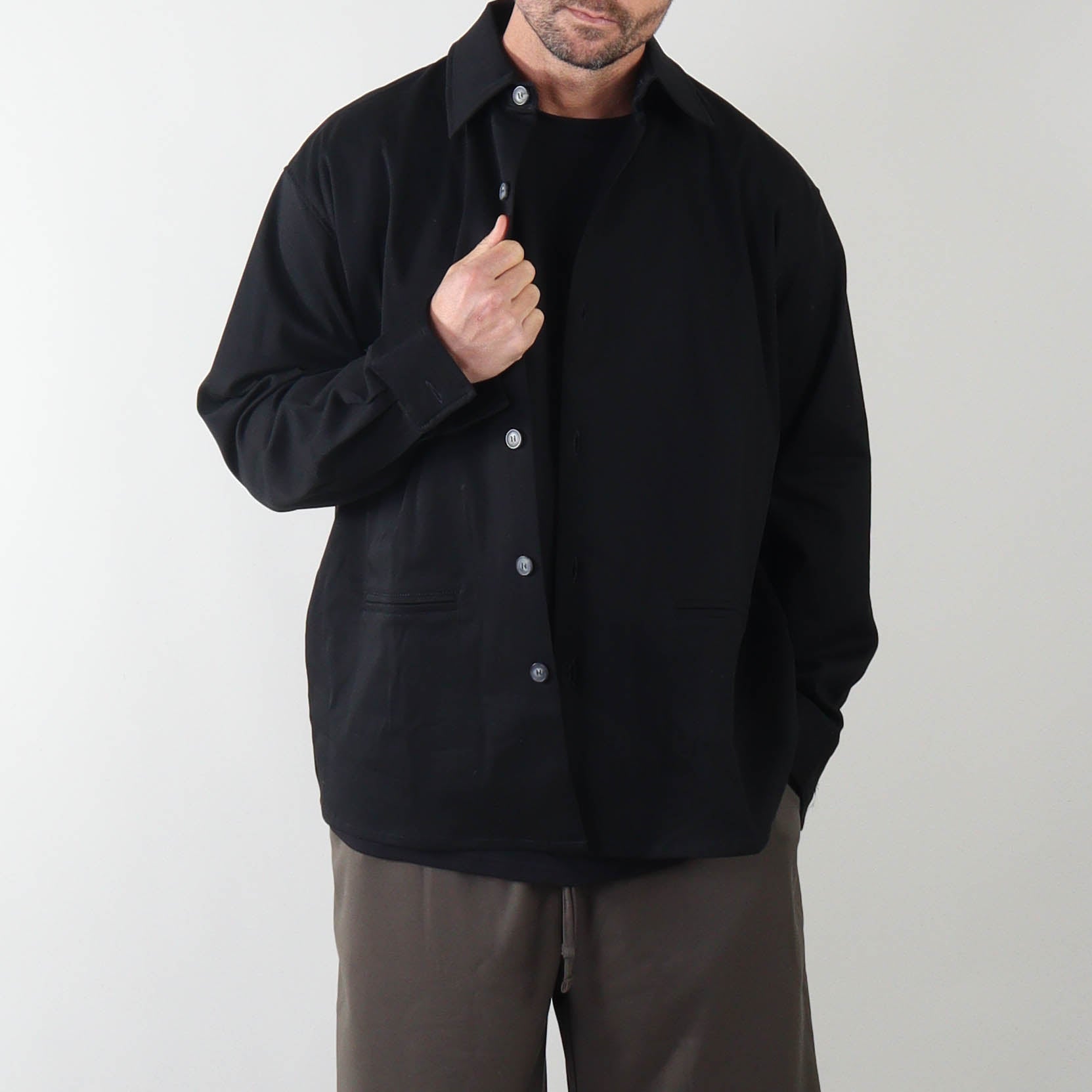 PRJCT heavy cotton jacket black