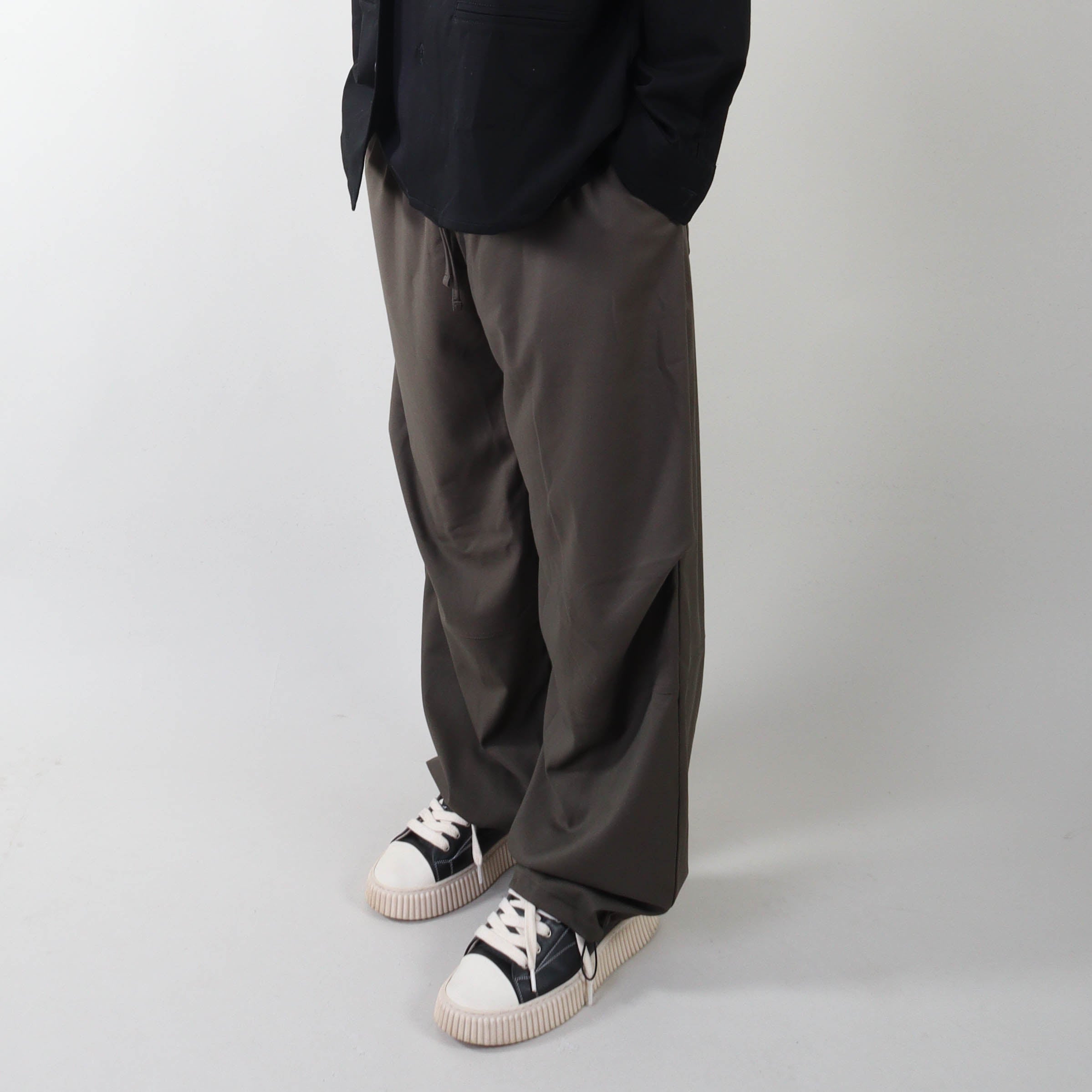 PRJCT parachute pants heavy cotton green