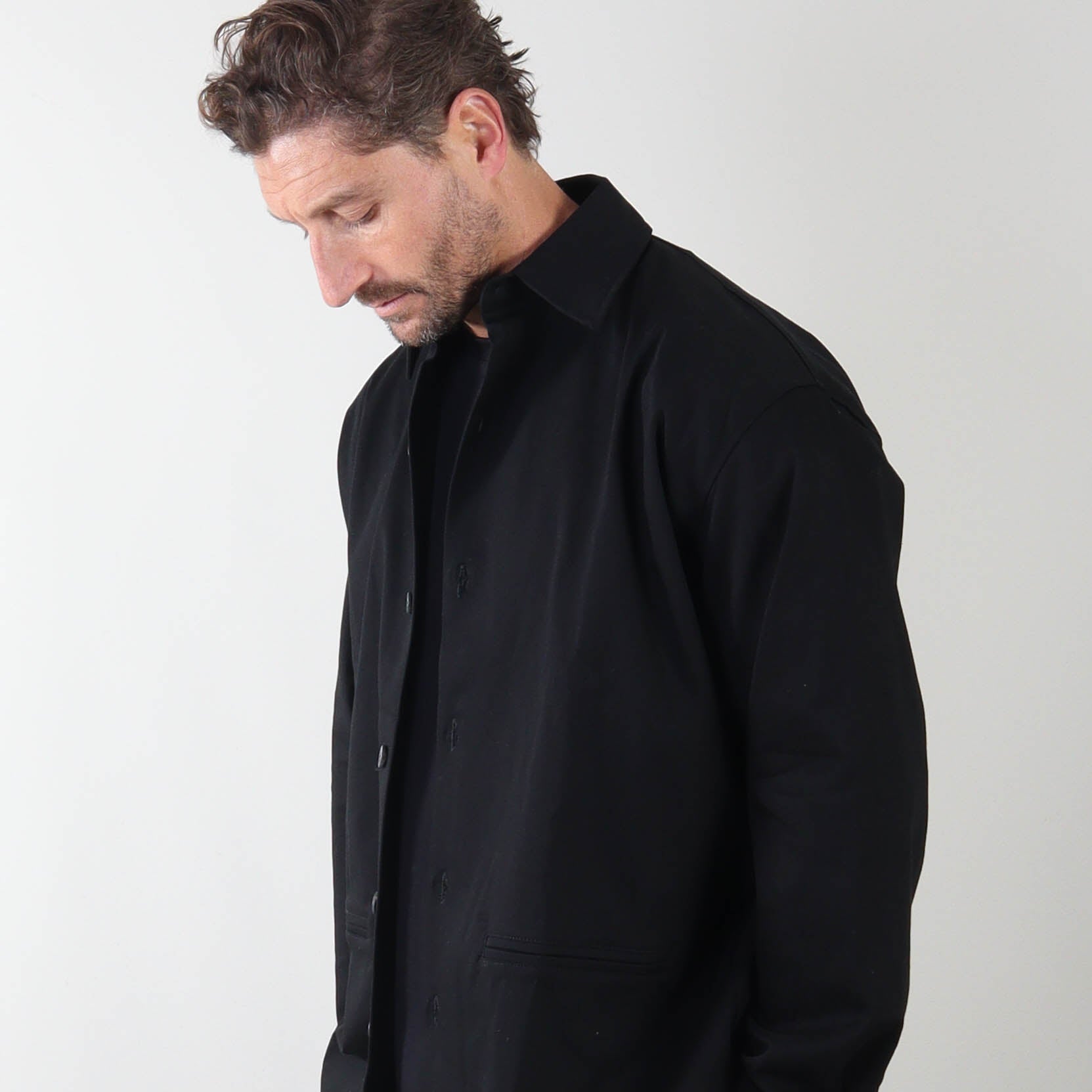 PRJCT heavy cotton jacket black