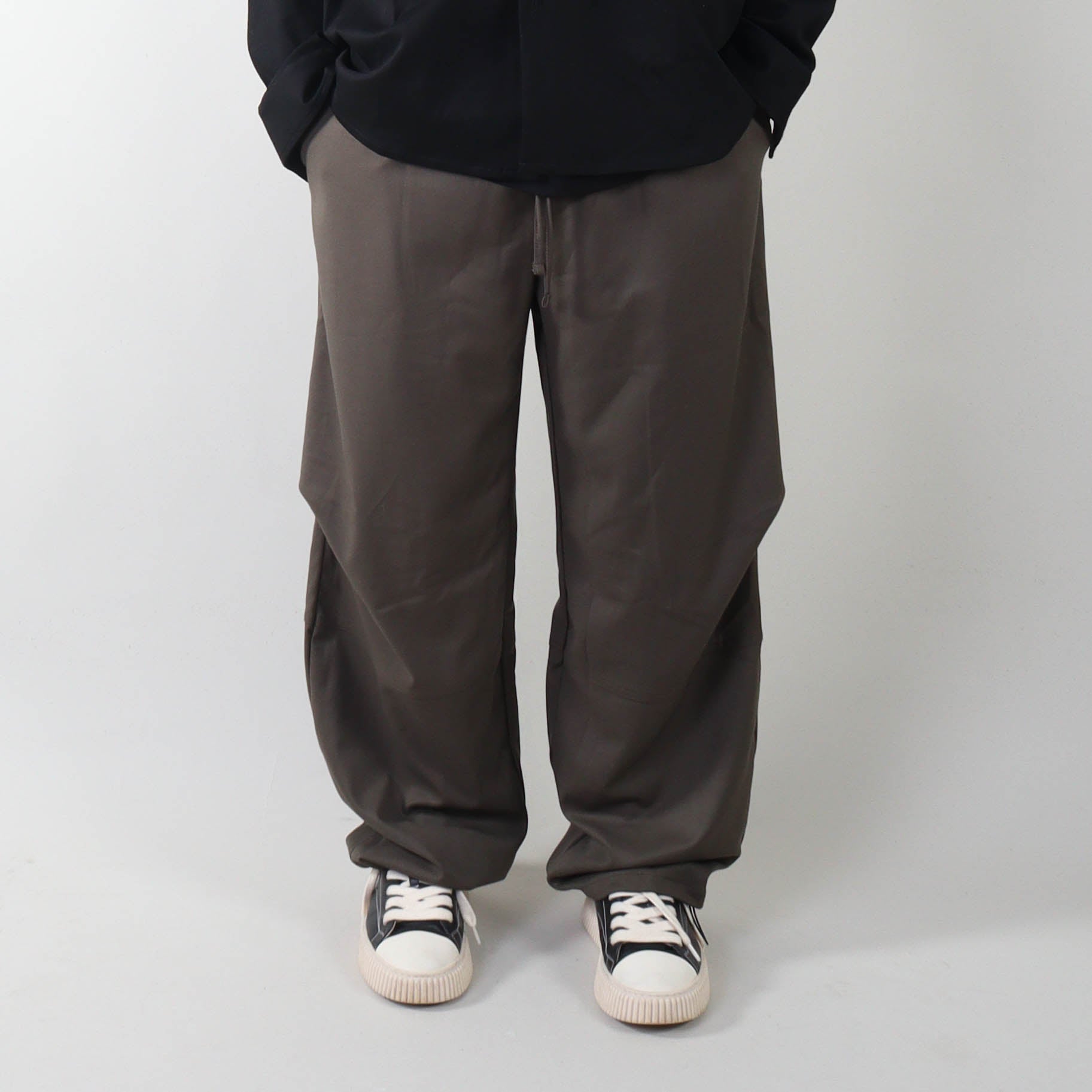 PRJCT parachute pants heavy cotton green