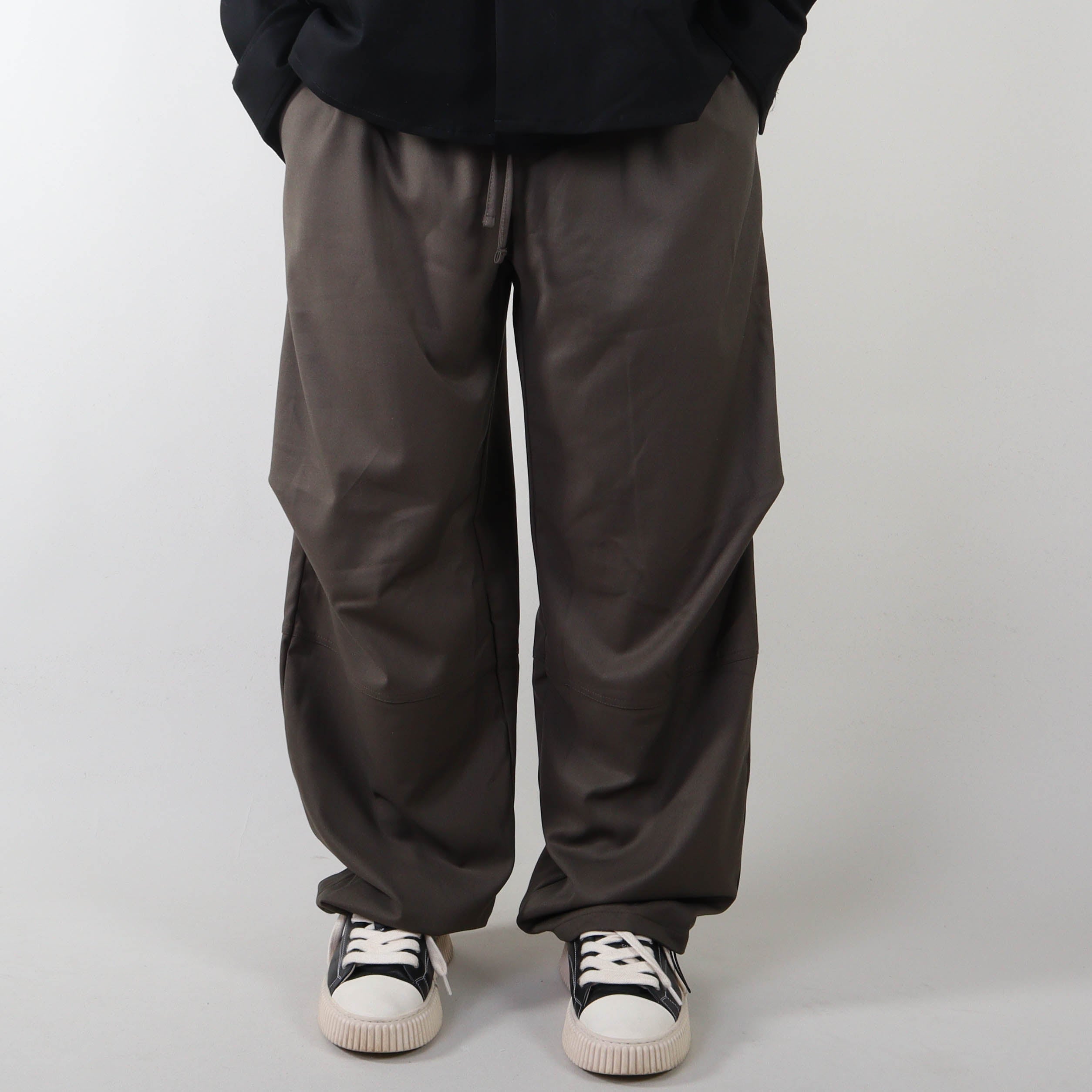 PRJCT parachute pants heavy cotton green