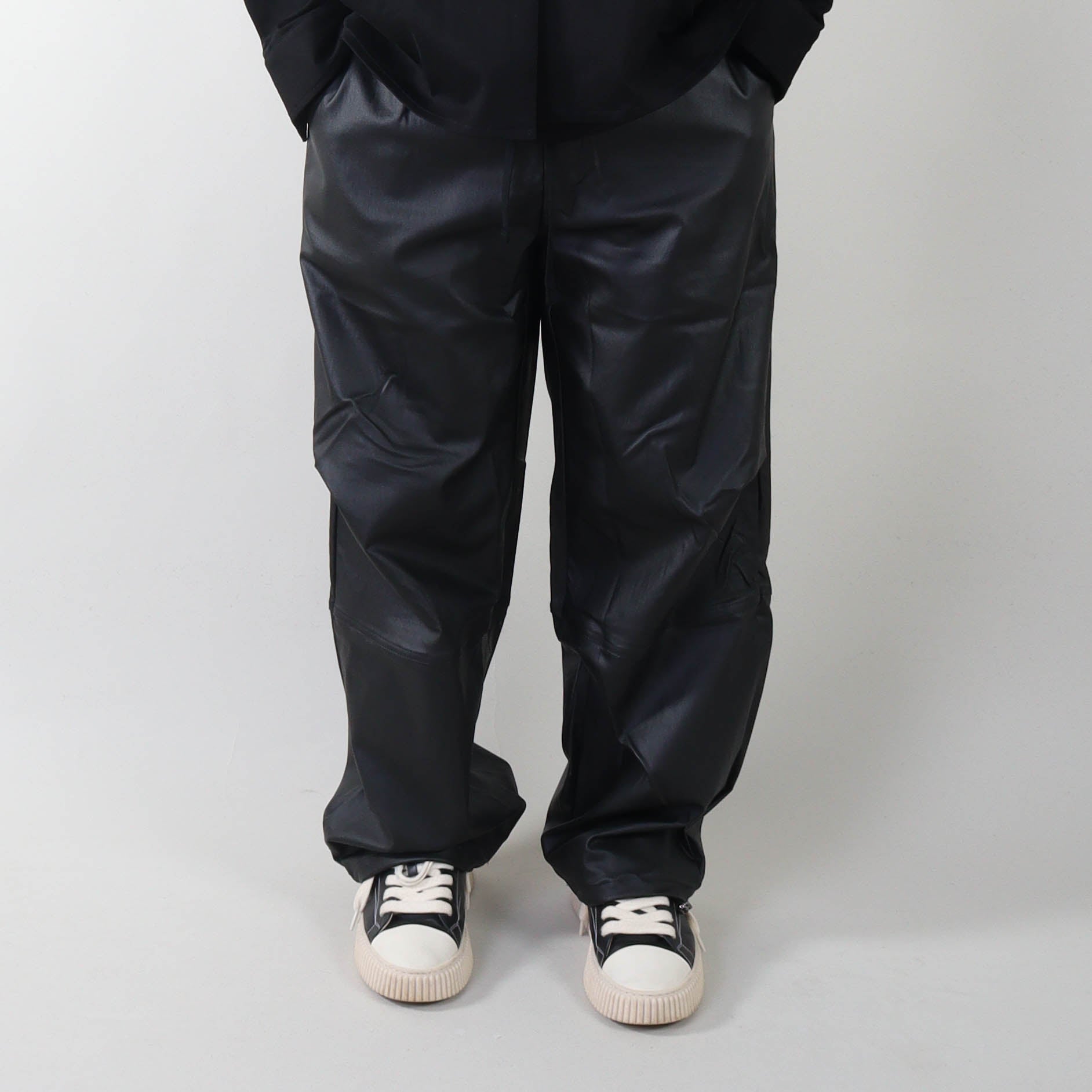 PRJCT parachute pants wax black
