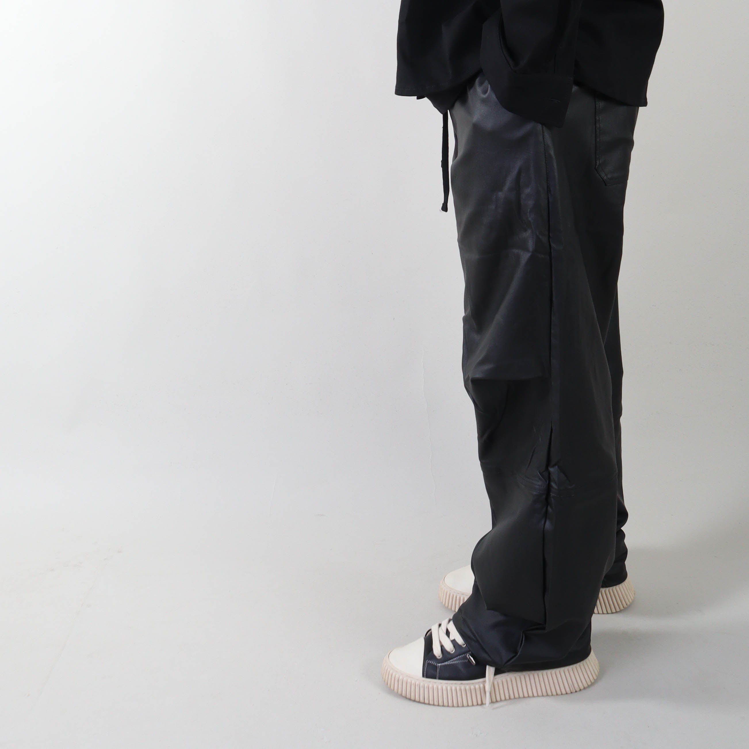 PRJCT parachute pants wax black