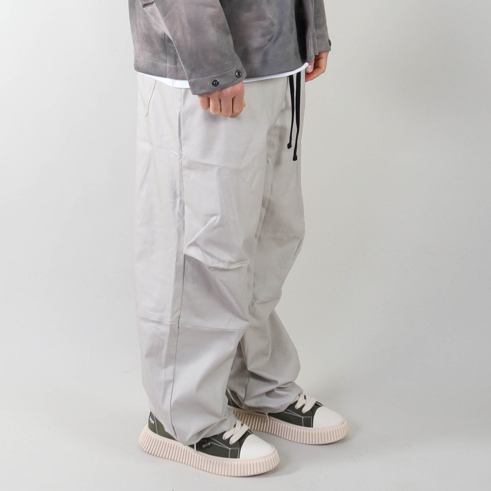 PRJCT parachute pants wax beige