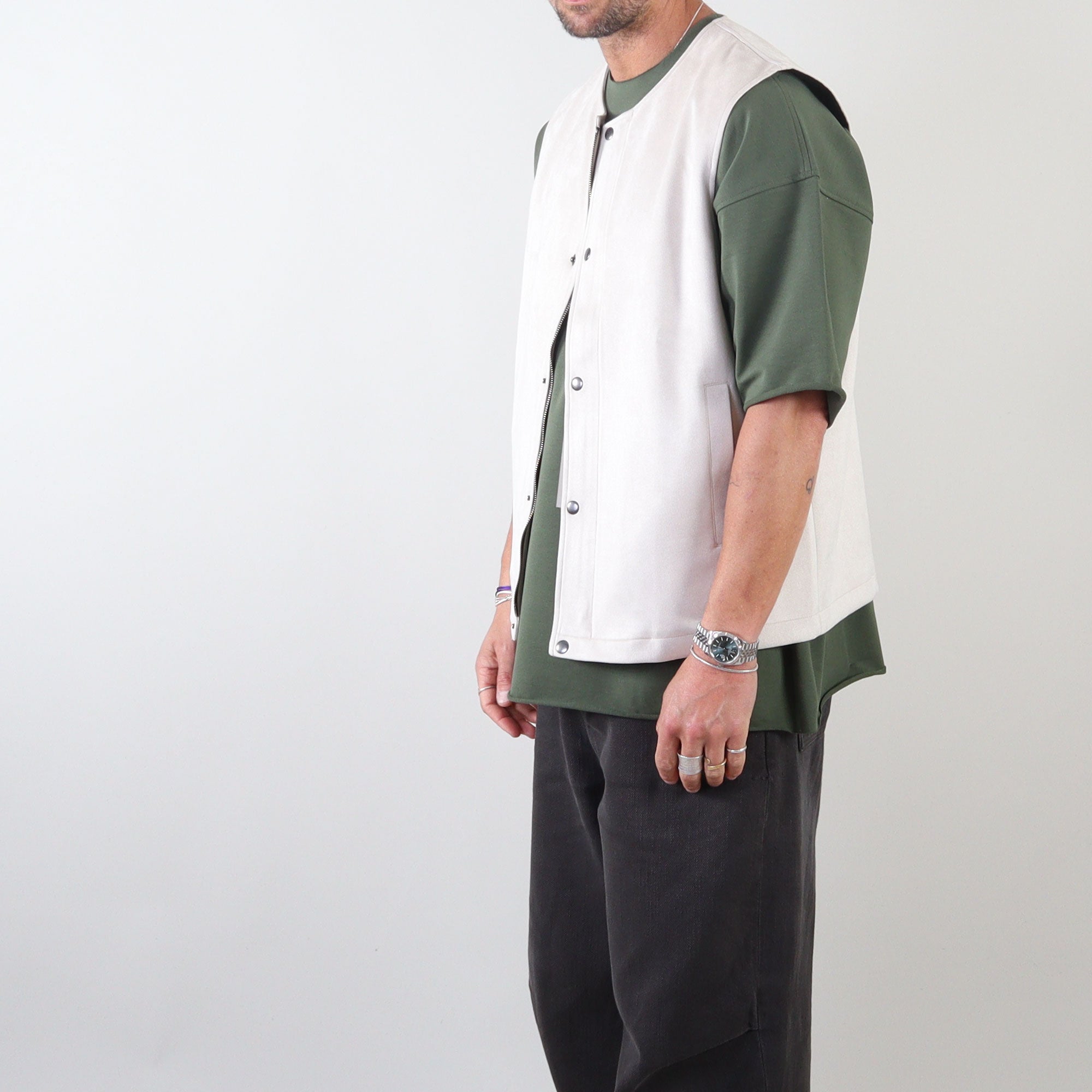 PRJCT suede gilet sand