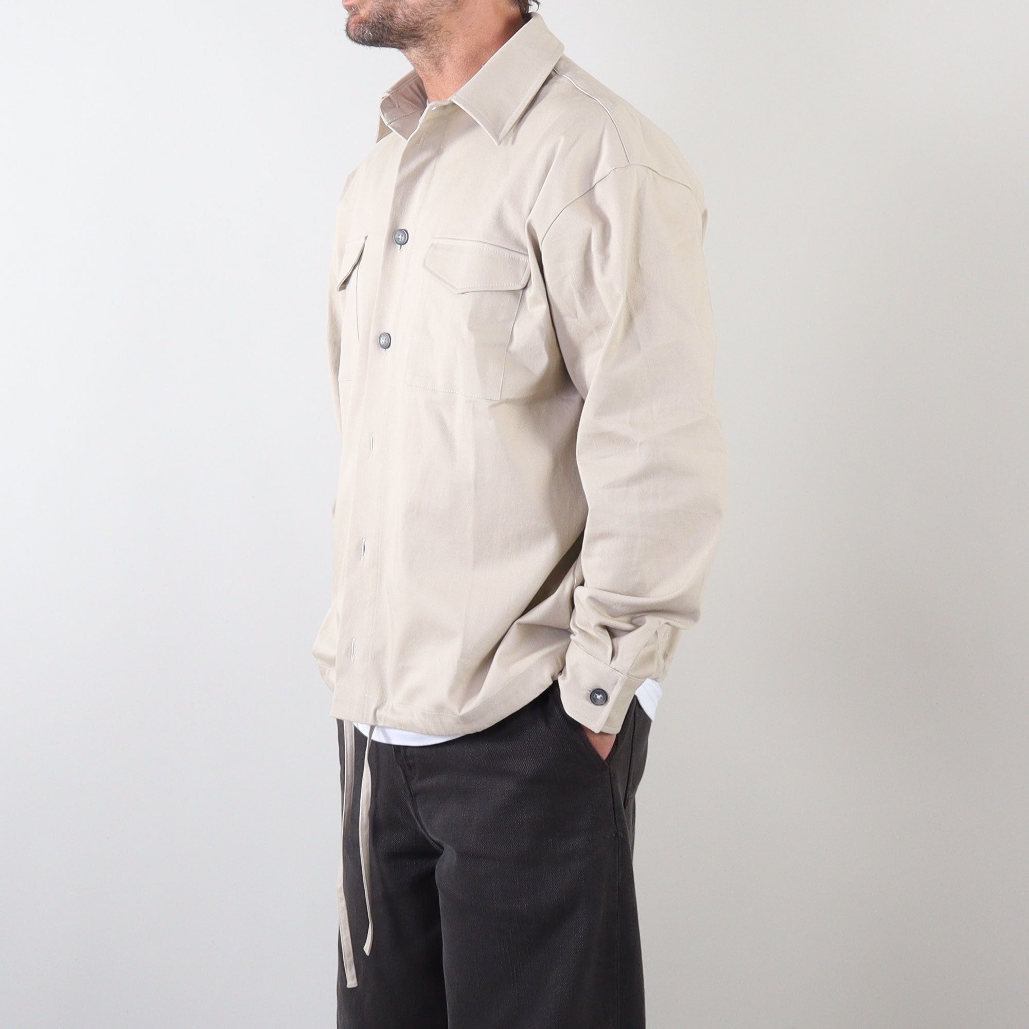 PRJCT heavy cotton jacket beige