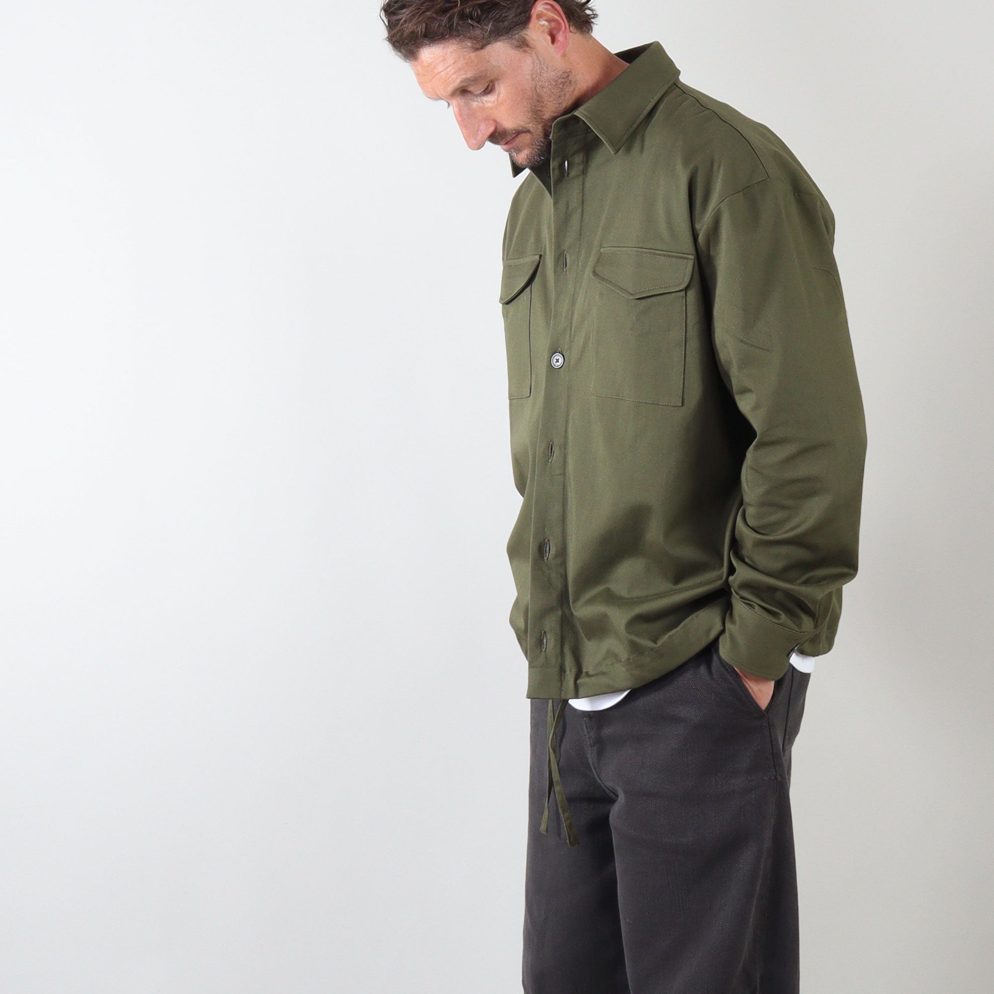 PRJCT heavy cotton jacket green