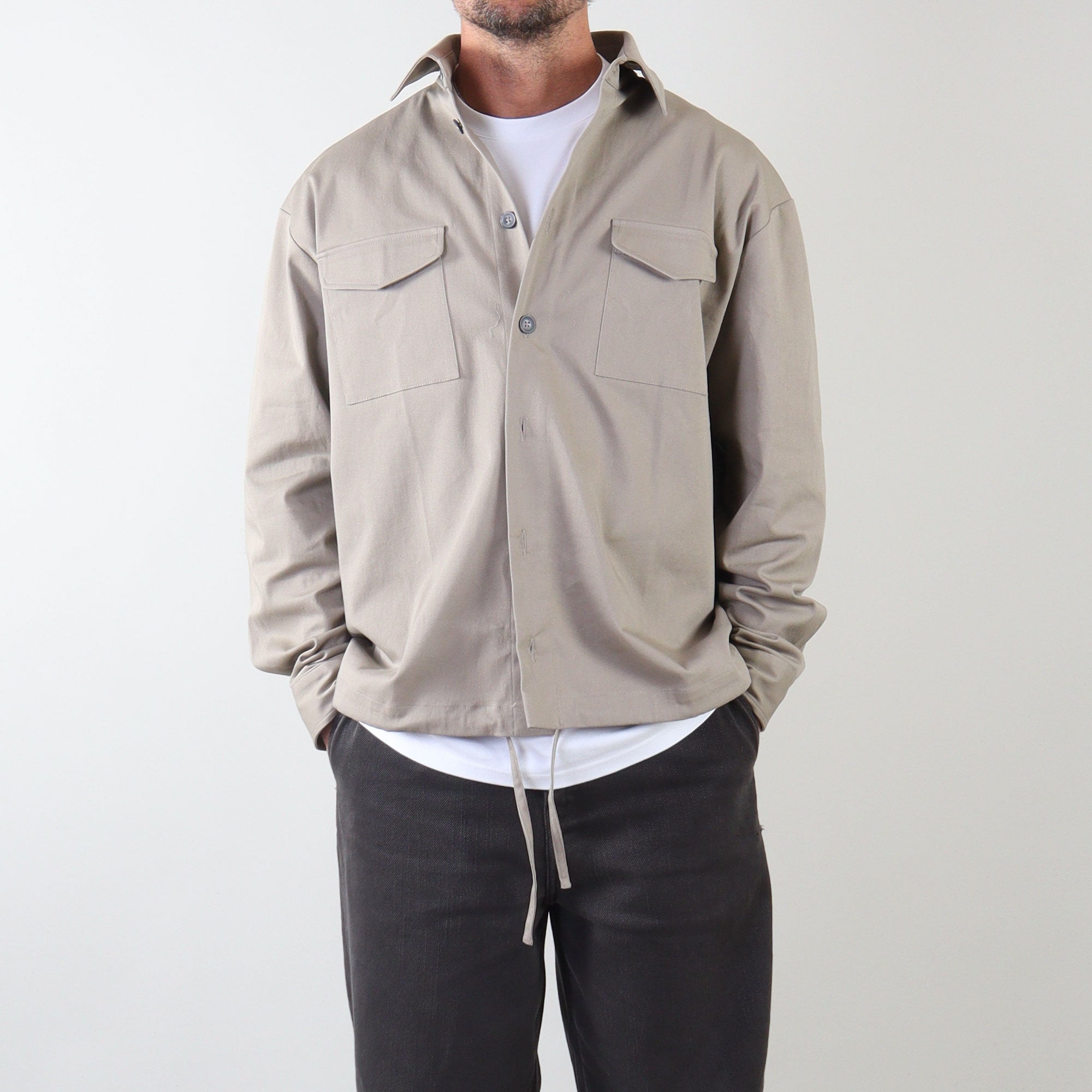 PRJCT heavy cotton jacket sand