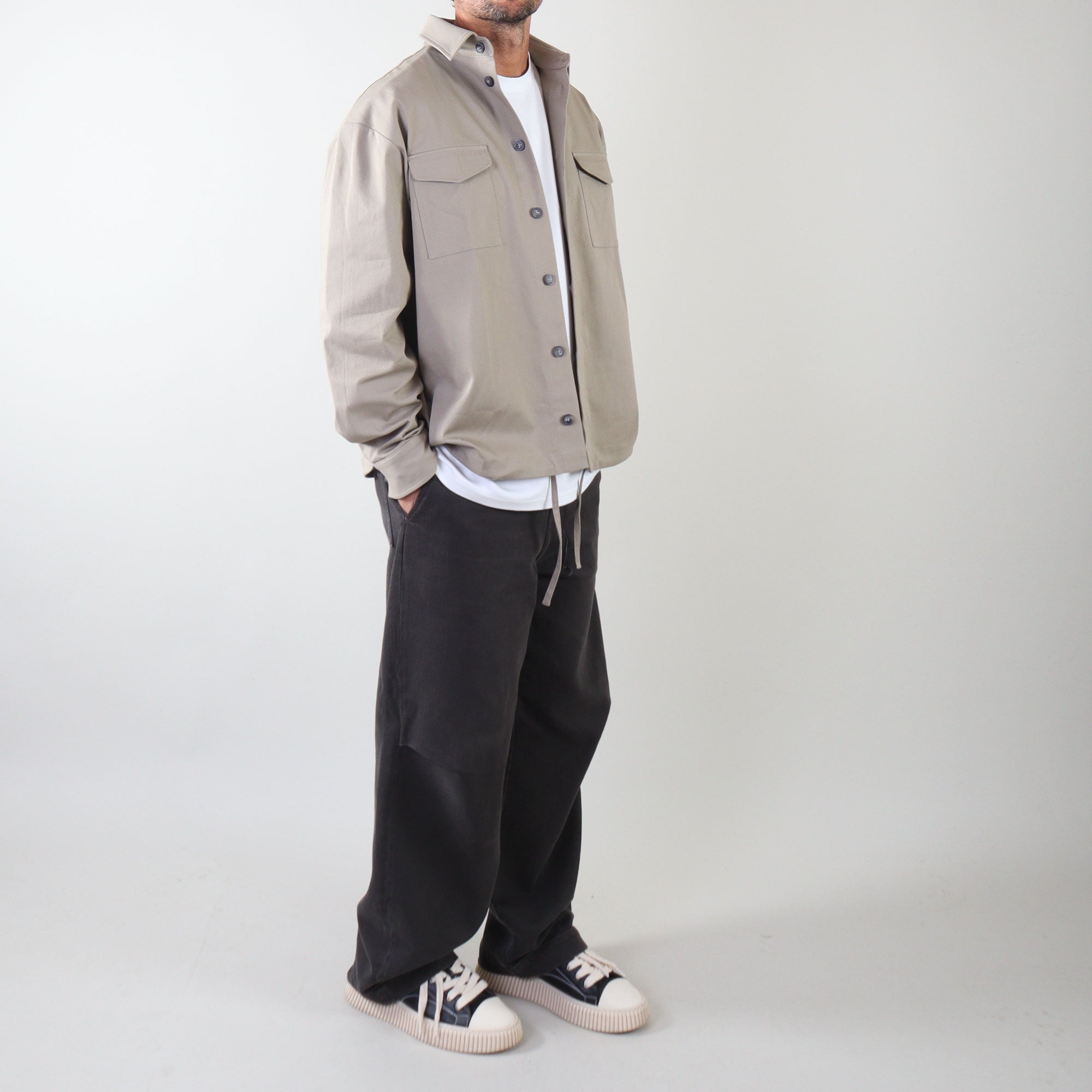 PRJCT heavy cotton jacket sand
