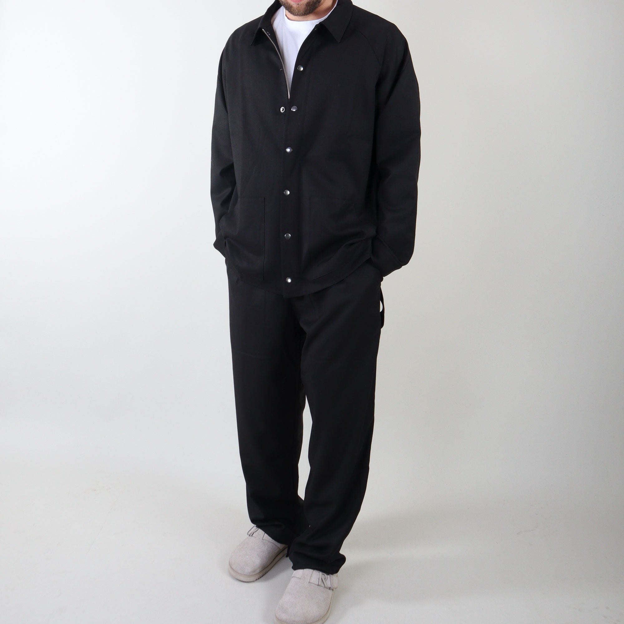 PRJCT heavy cotton pants black