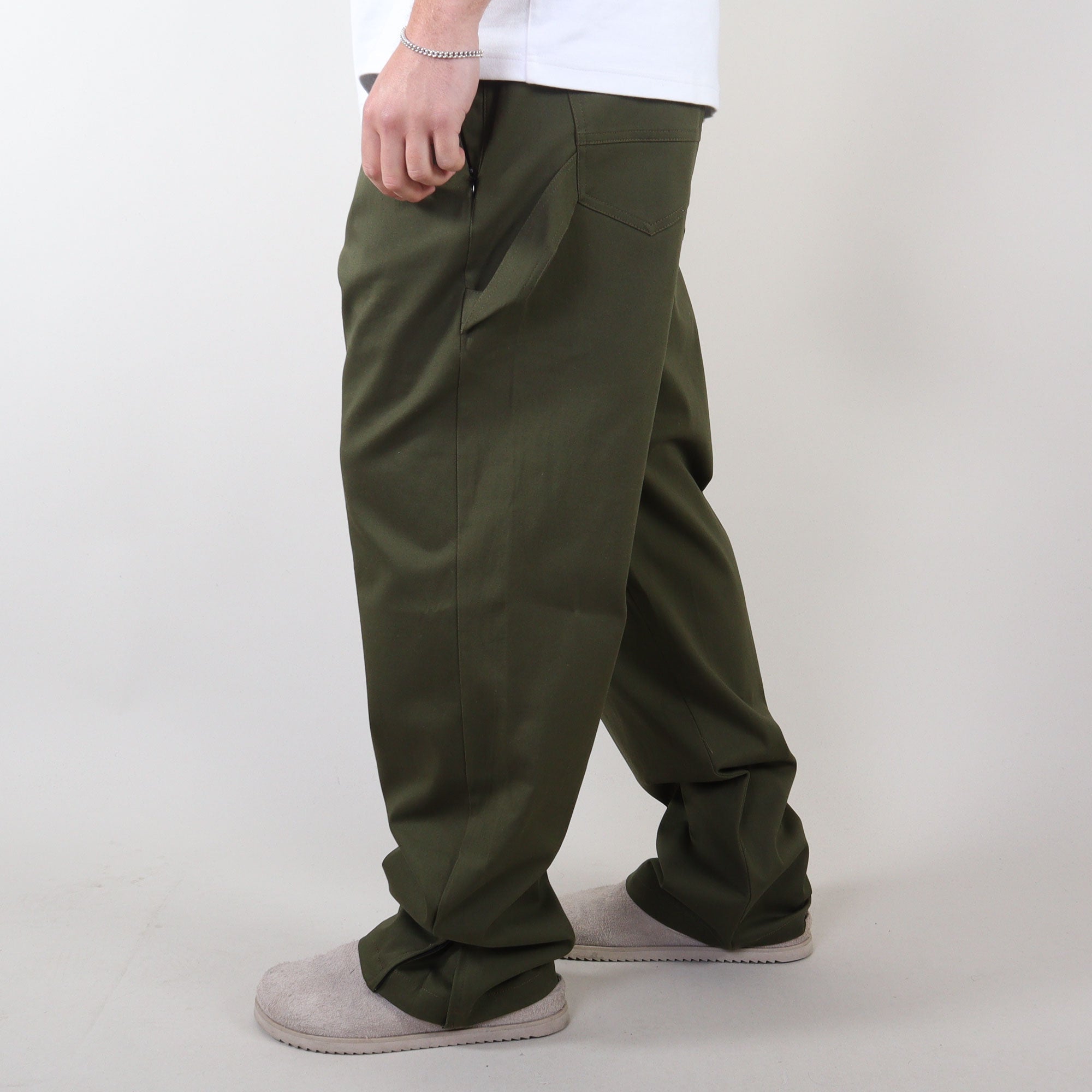 PRJCT heavy baggy pants green