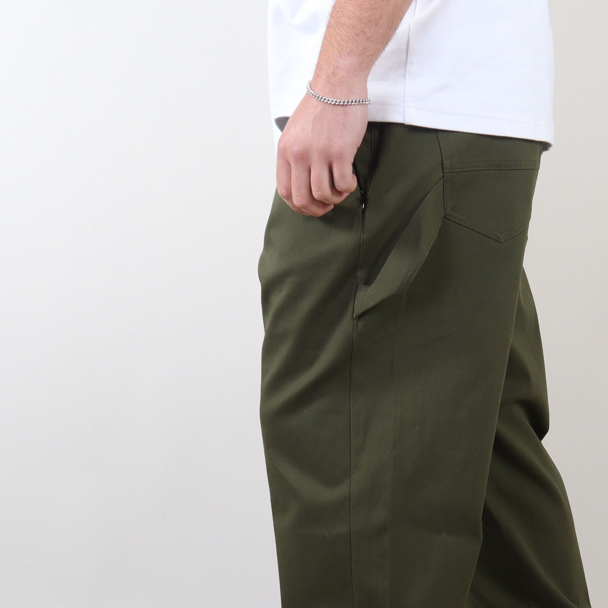 PRJCT heavy baggy pants green