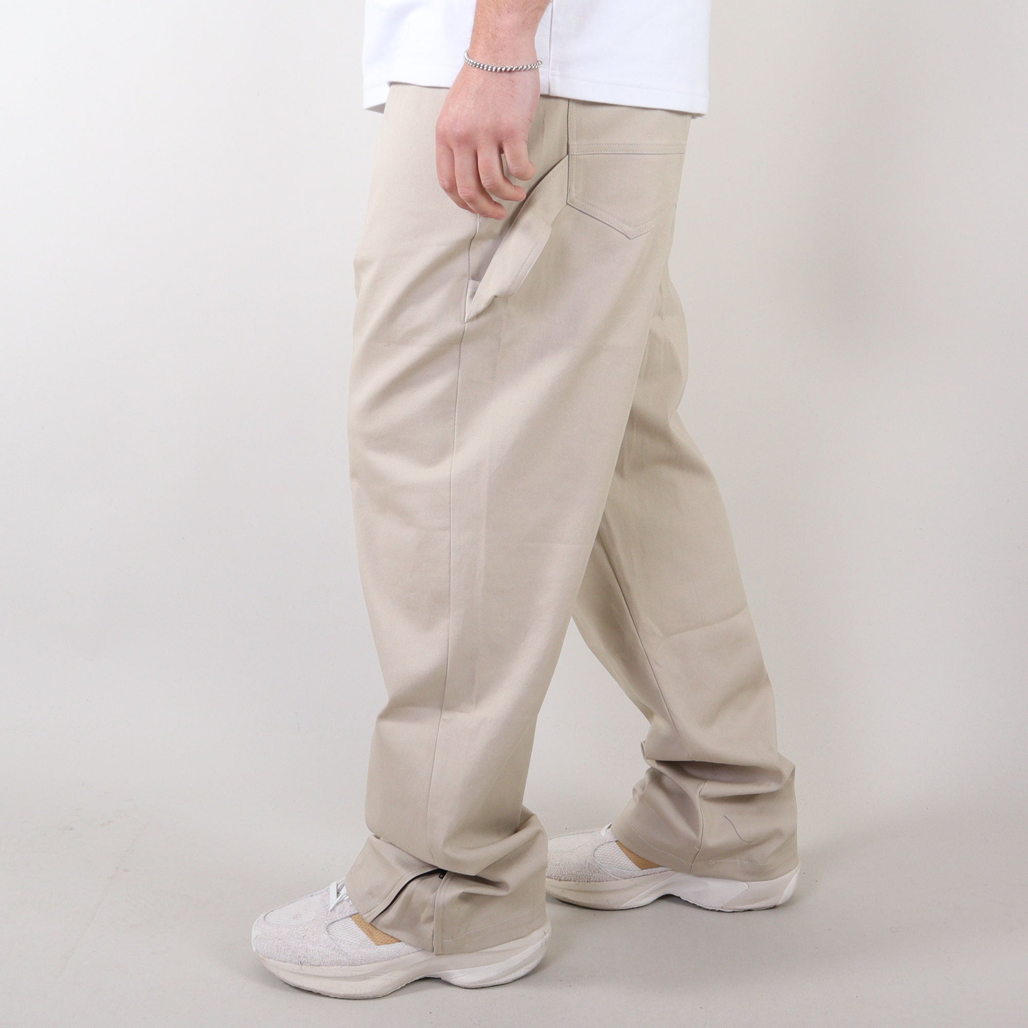 PRJCT heavy baggy pants sand