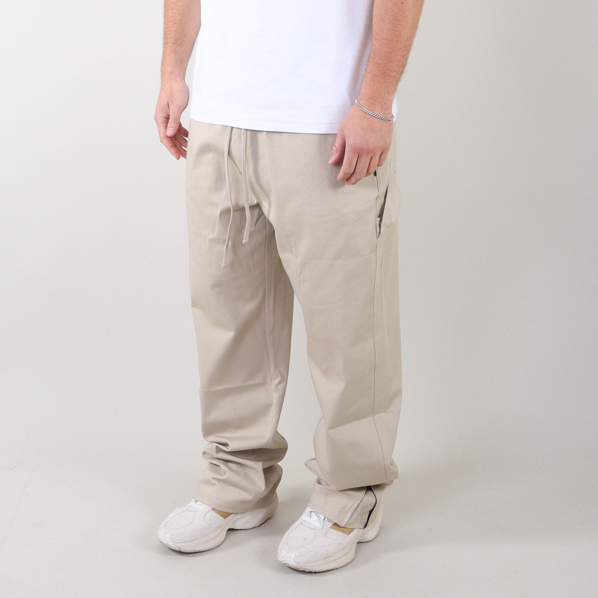 PRJCT heavy baggy pants sand