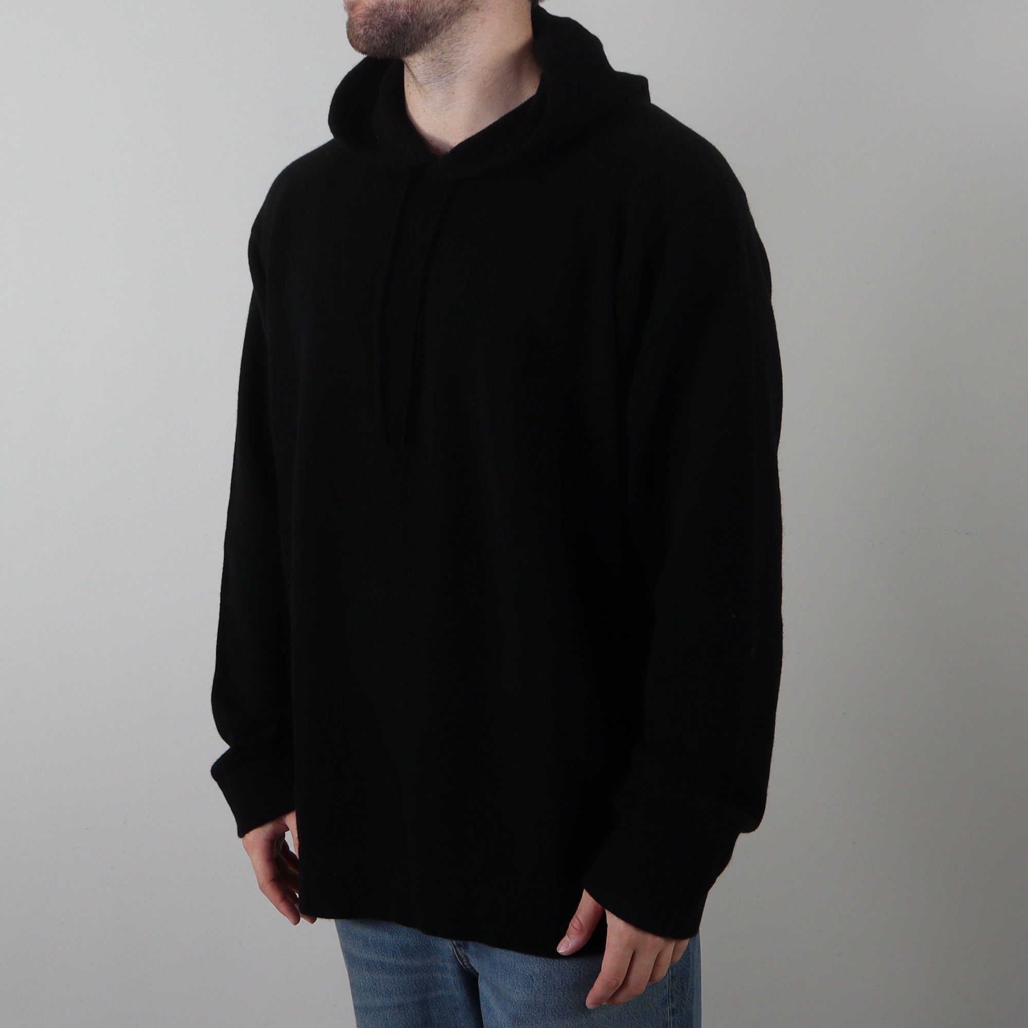 PRJCT Cashmere oversized hoodie black