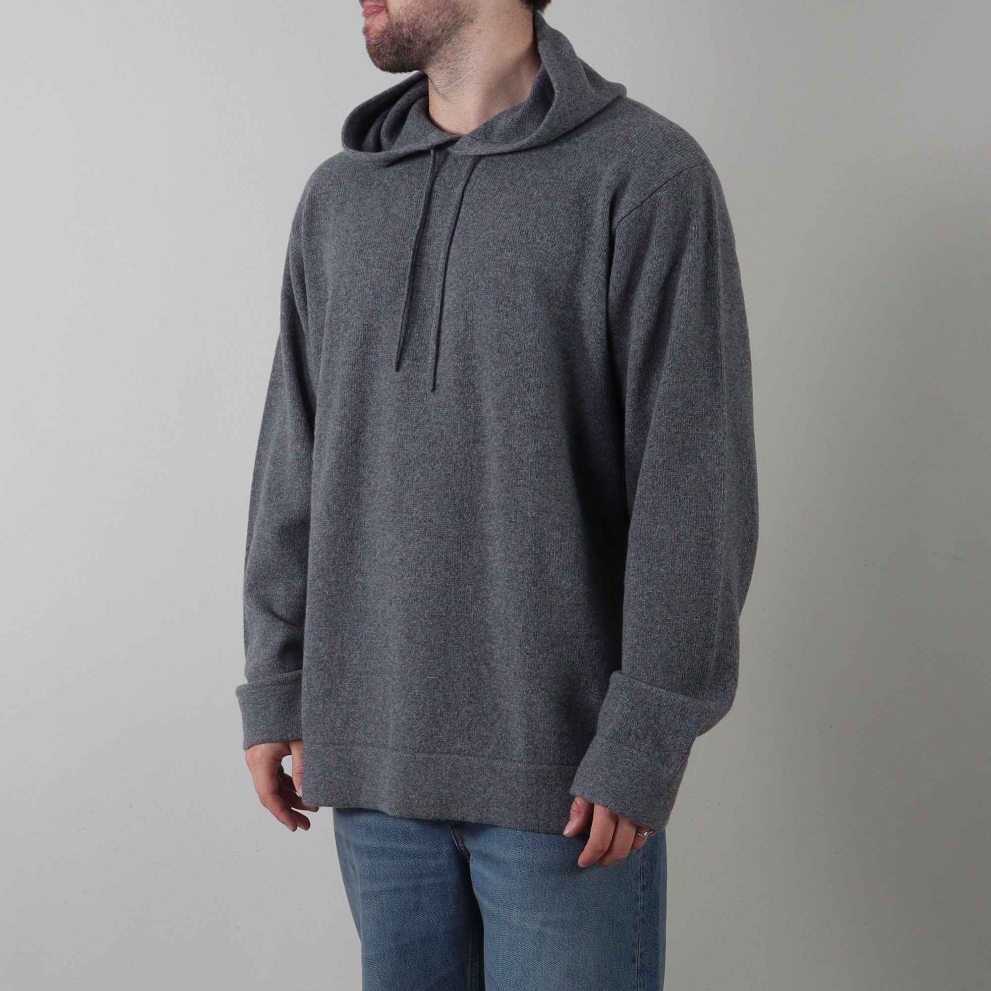 PRJCT Cashmere oversized hoodie grey