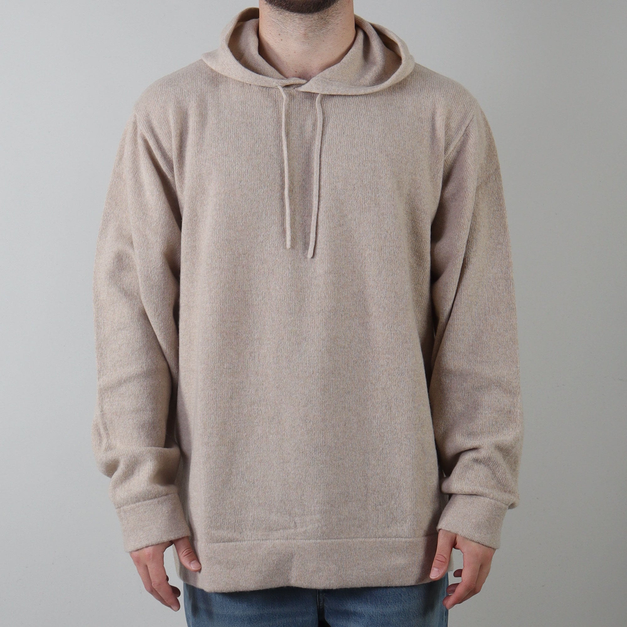 PRJCT Cashmere oversized hoodie sand