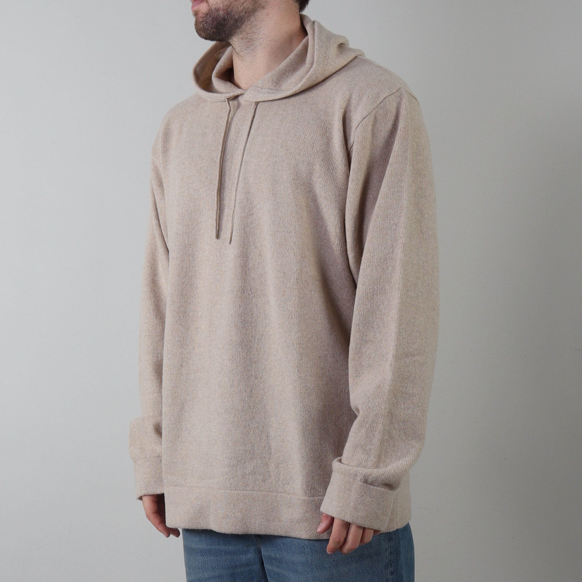 PRJCT Cashmere oversized hoodie sand