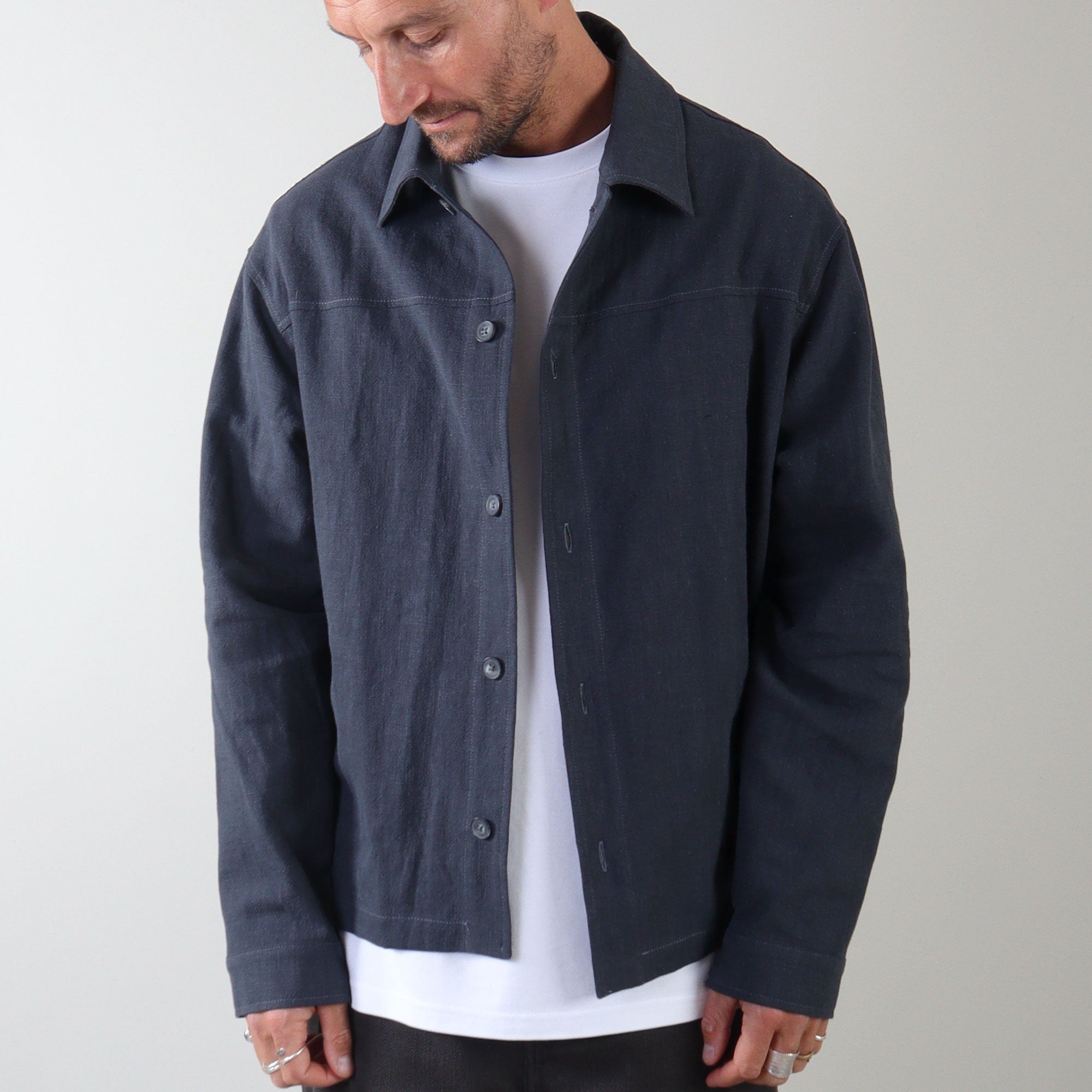 PRJCT lino jacket navy