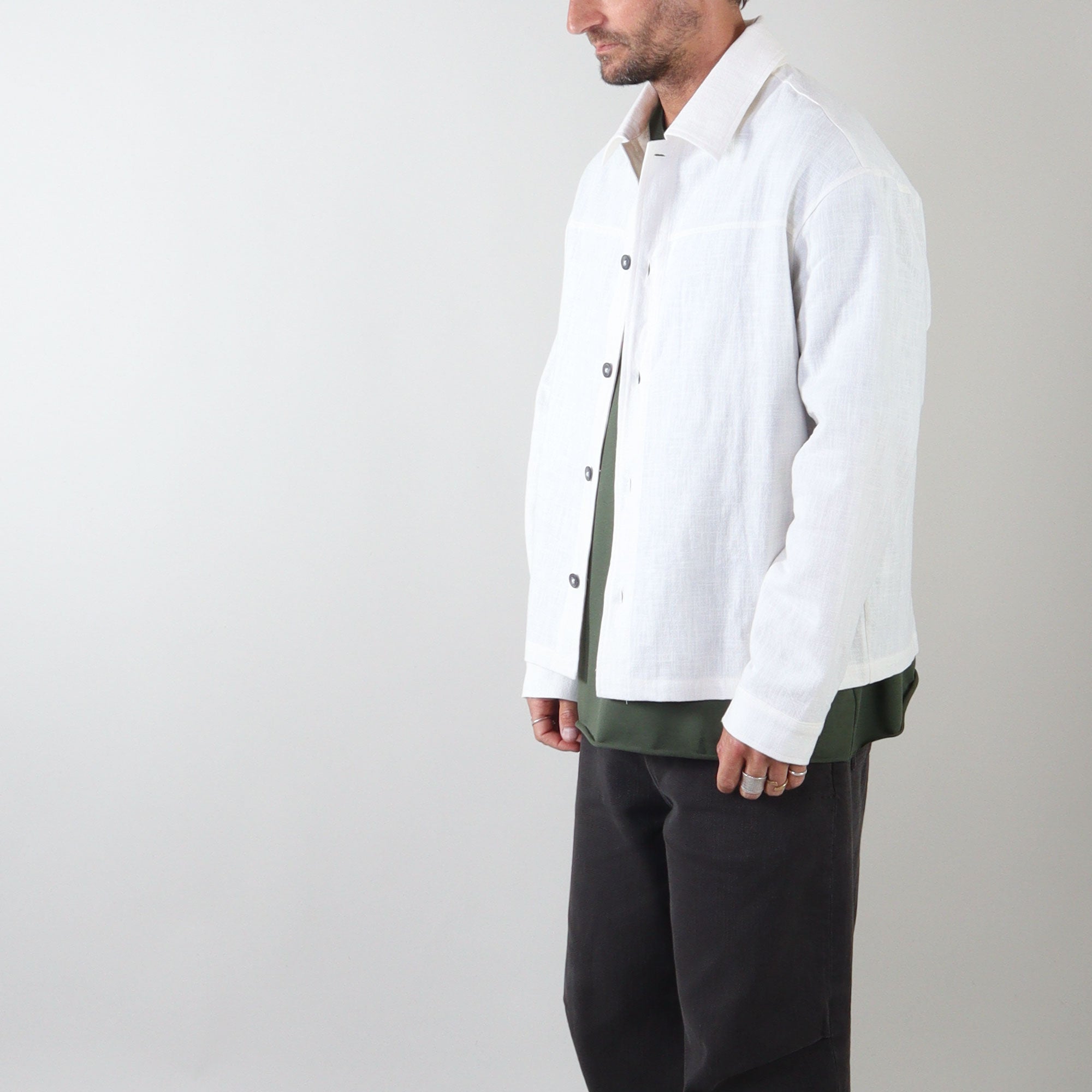 PRJCT lino jacket off white