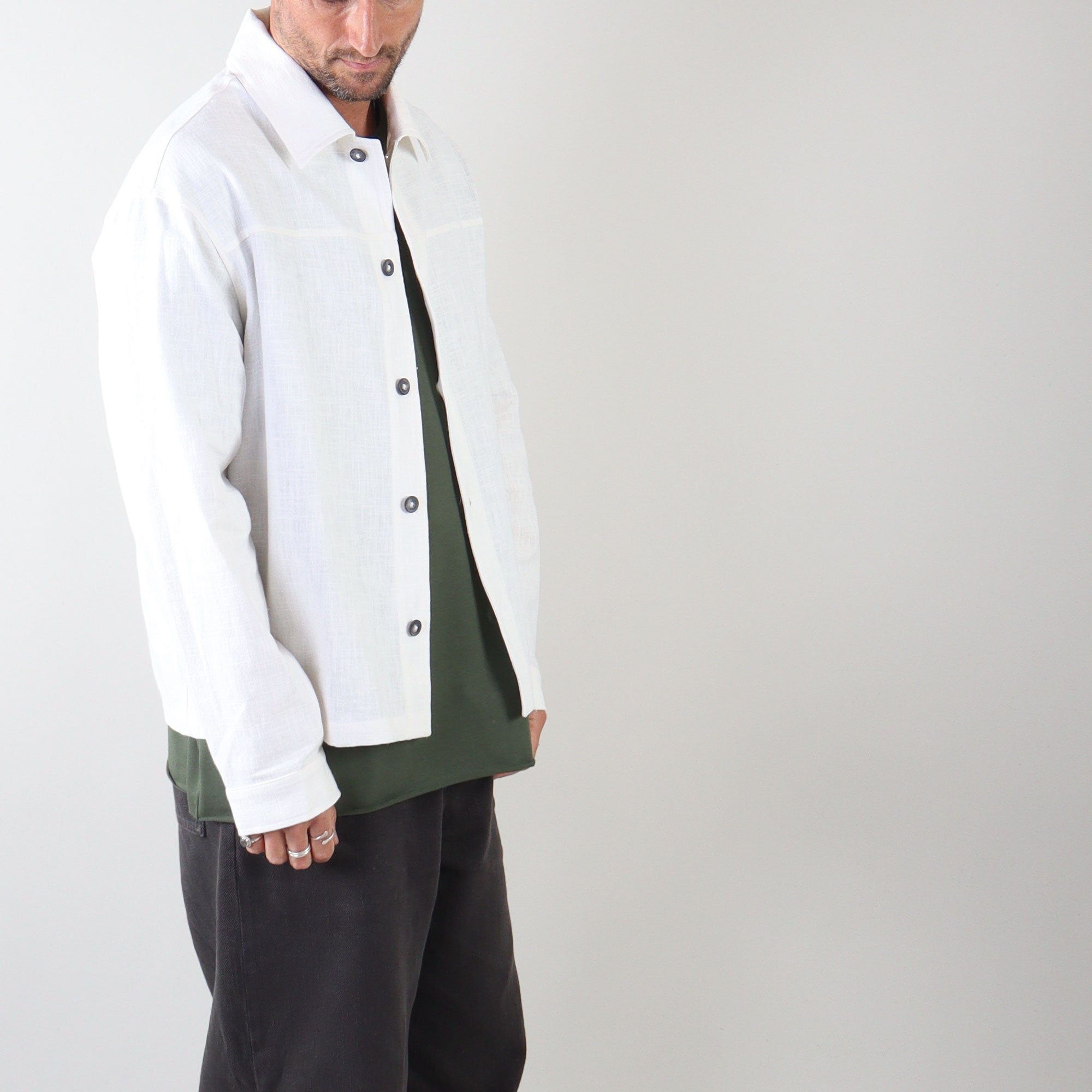 PRJCT lino jacket off white