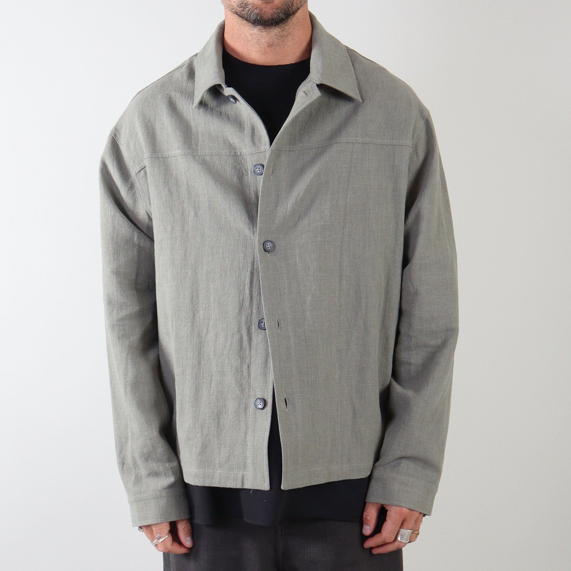 PRJCT lino jacket sage