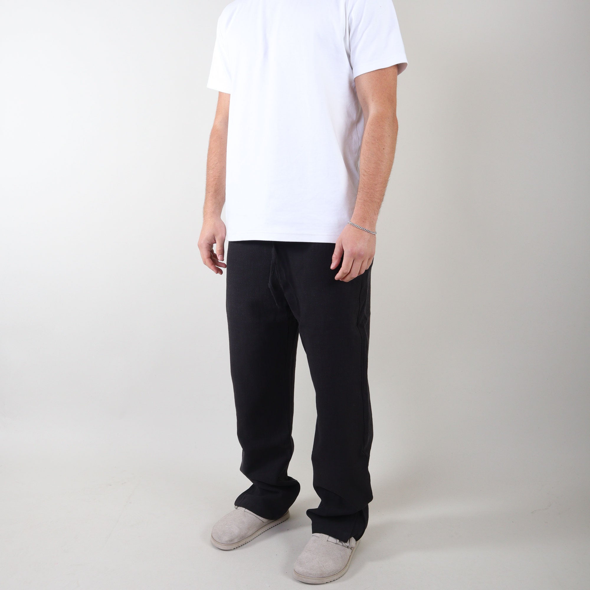 PRJCT pantalon lino black
