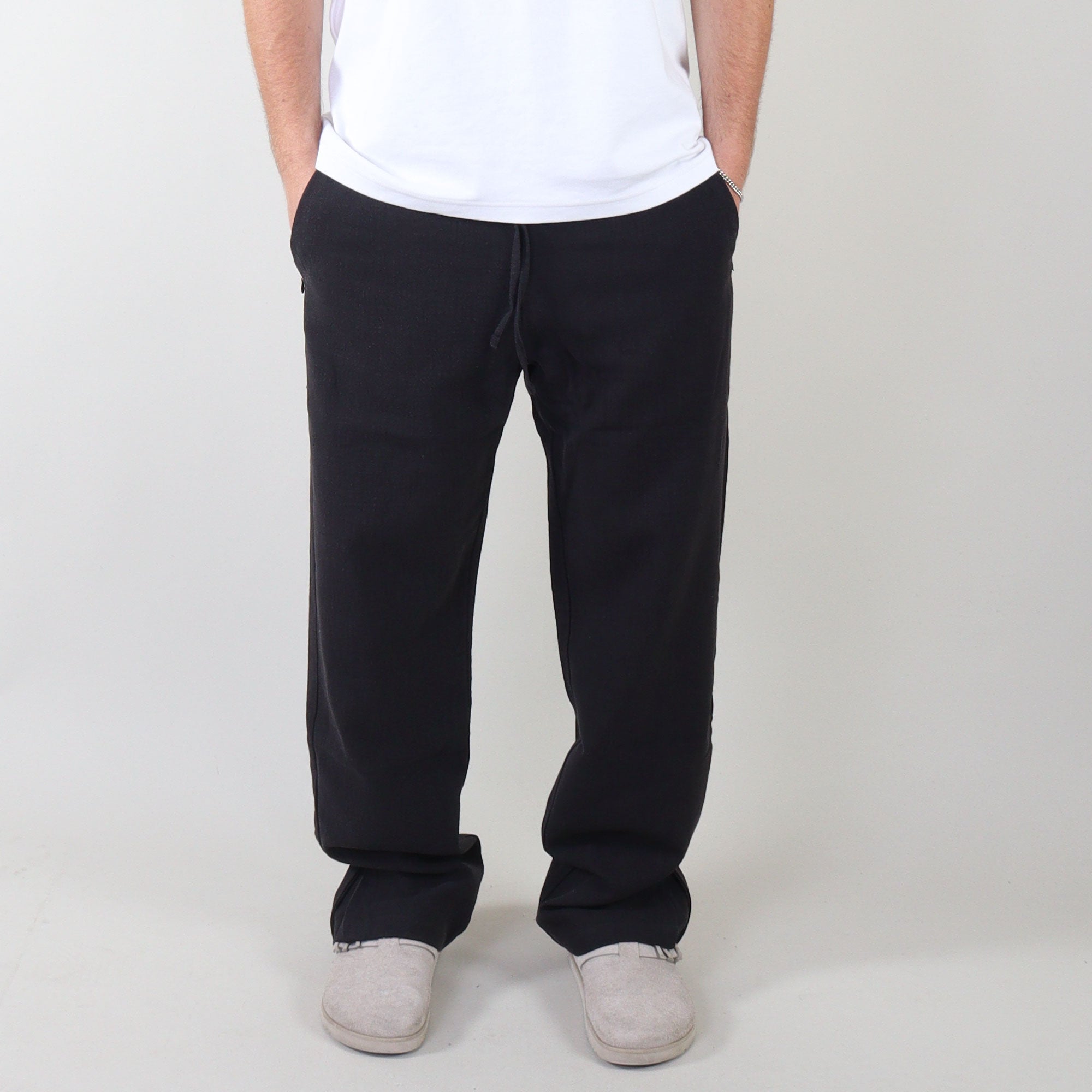 PRJCT pantalon lino black