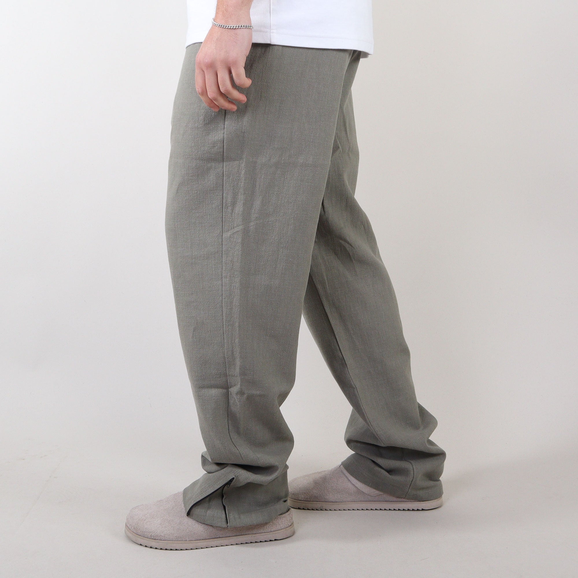 PRJCT pantalon lino sage