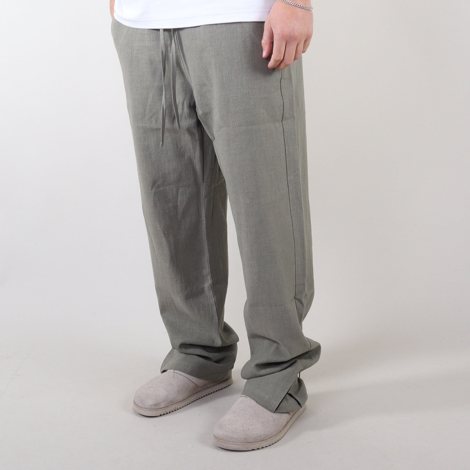 PRJCT pantalon lino sage