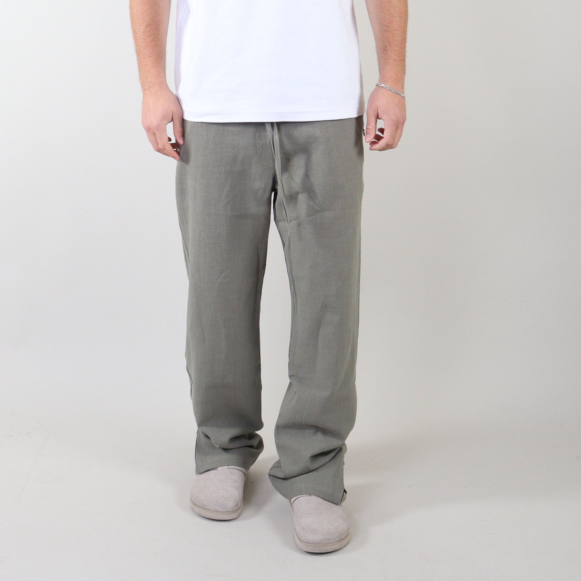 PRJCT pantalon lino sage