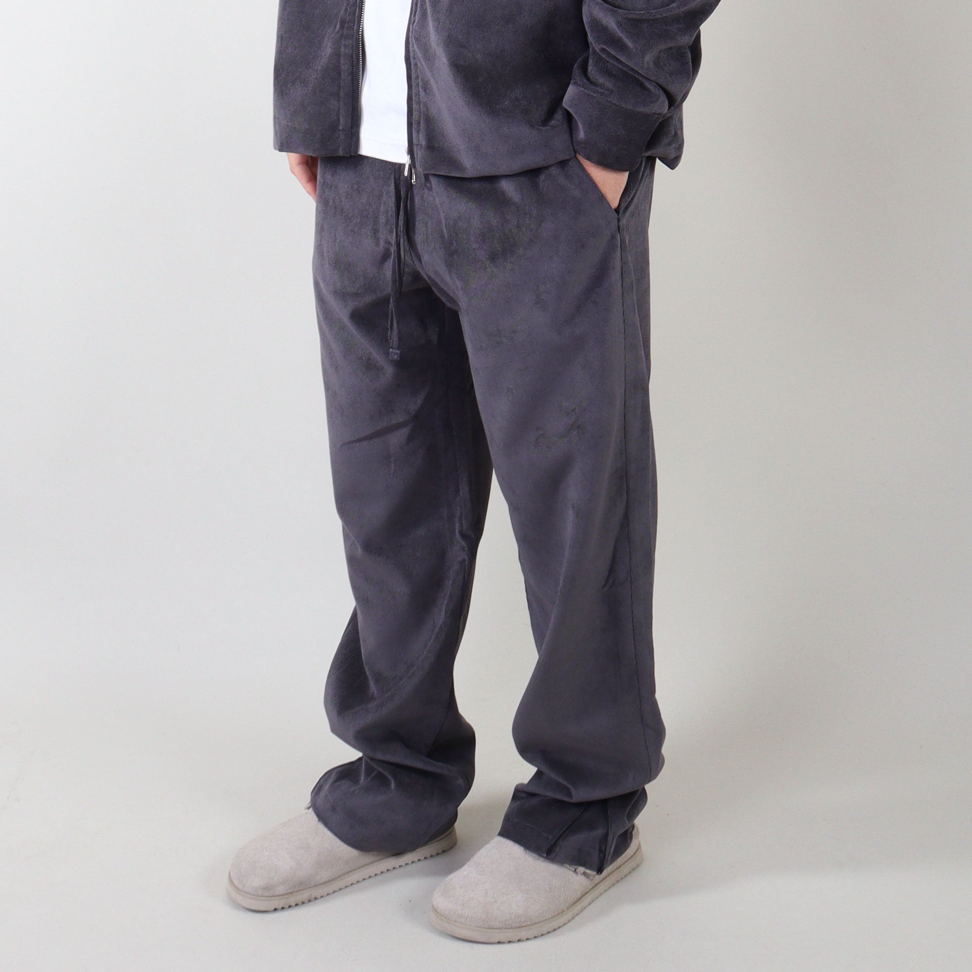 PRJCT rib pants grey