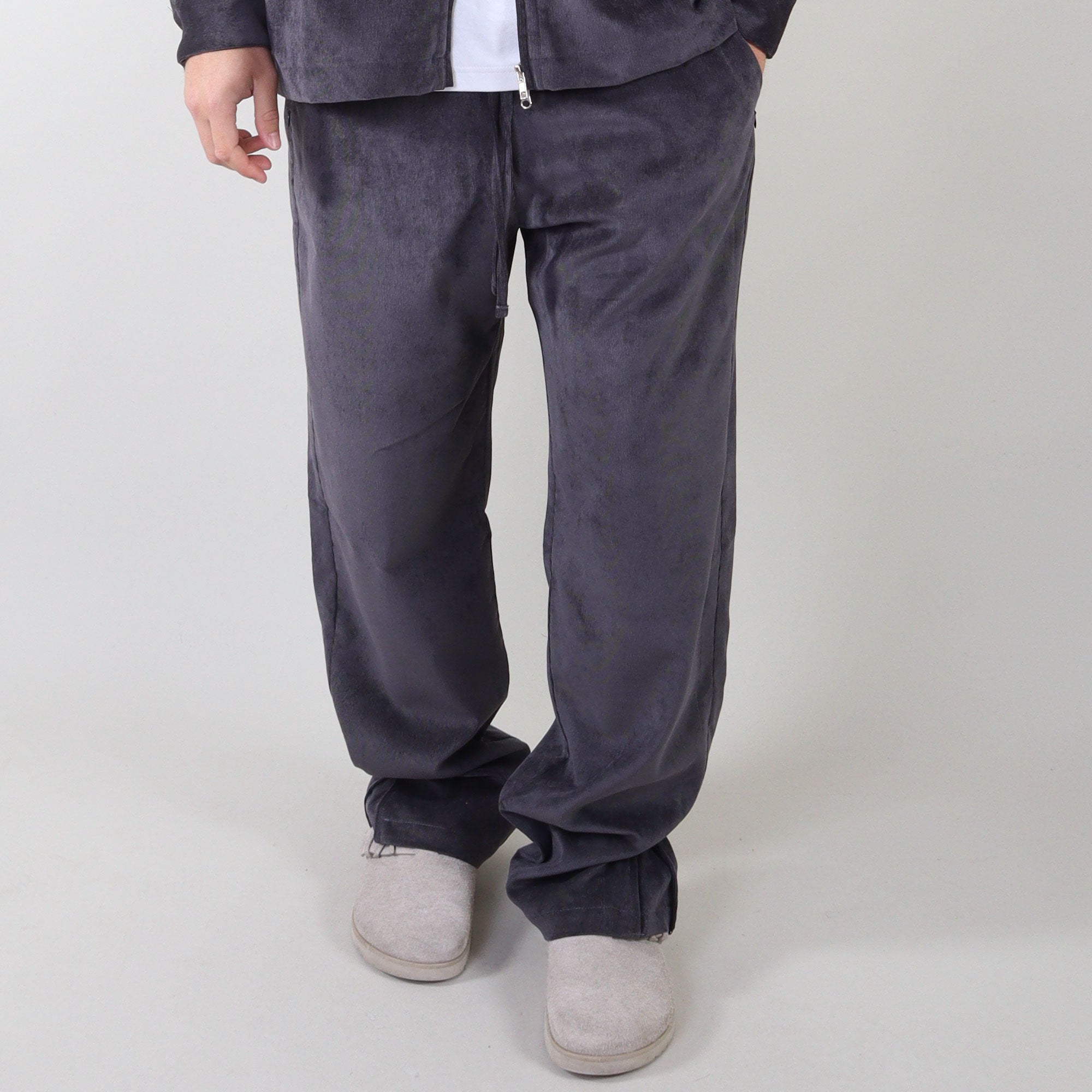 PRJCT rib pants grey