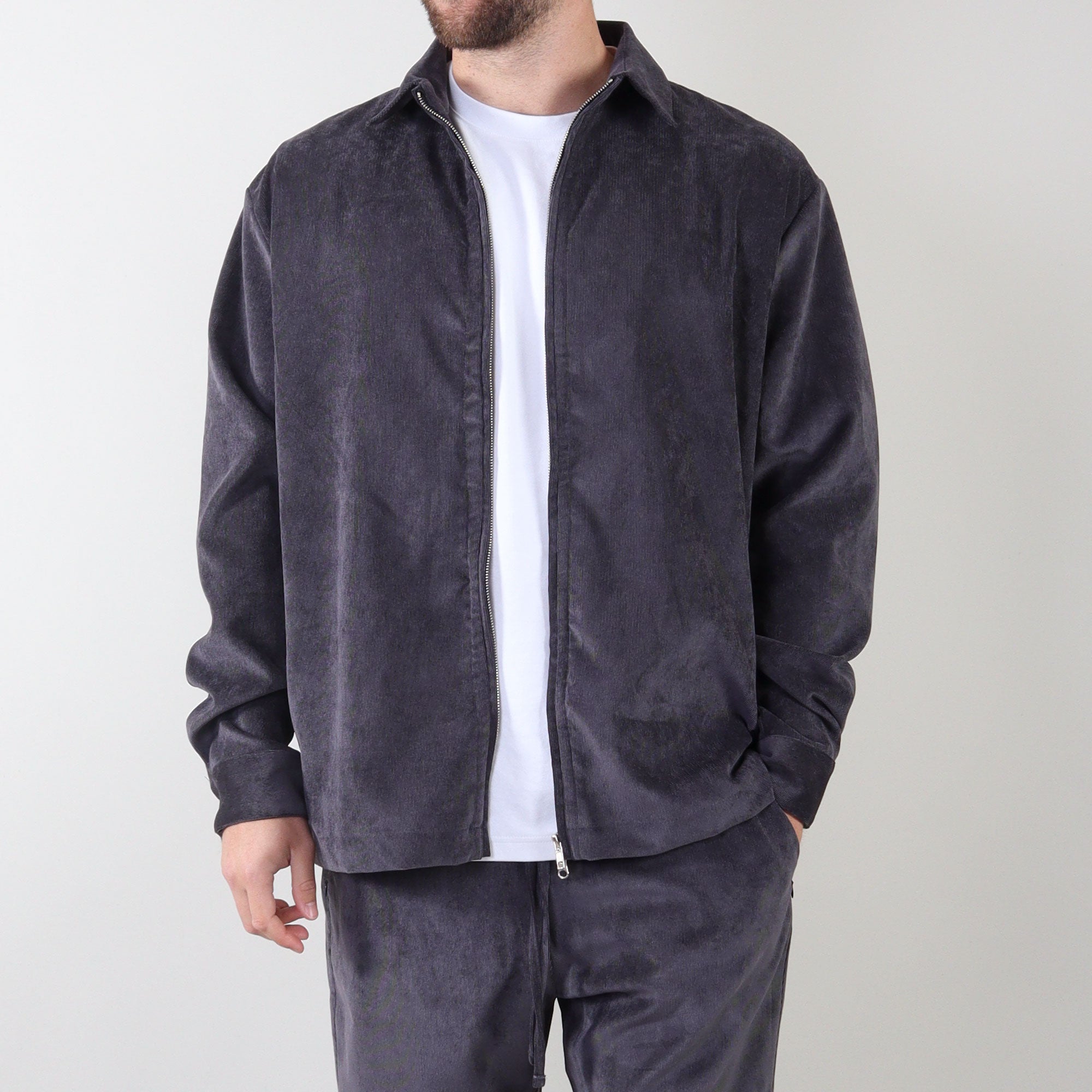 PRJCT Corduroy jacket grey